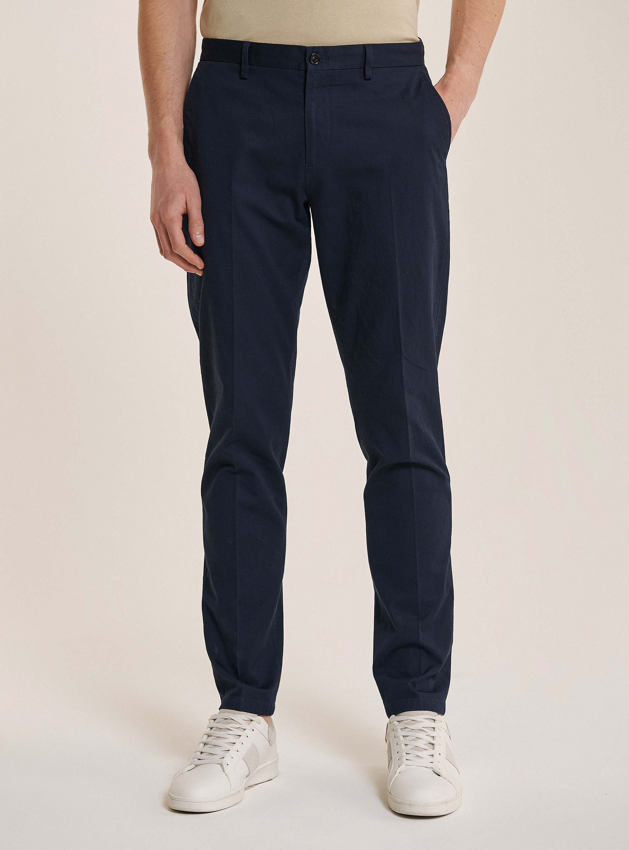 Pantalone per abito in misto lino