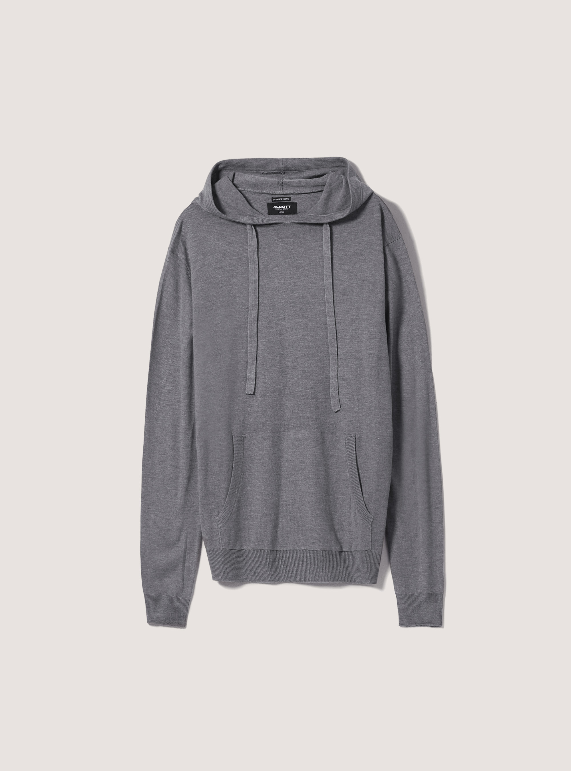 Hooded pullover, MGY2 GREY MEL MEDIUM