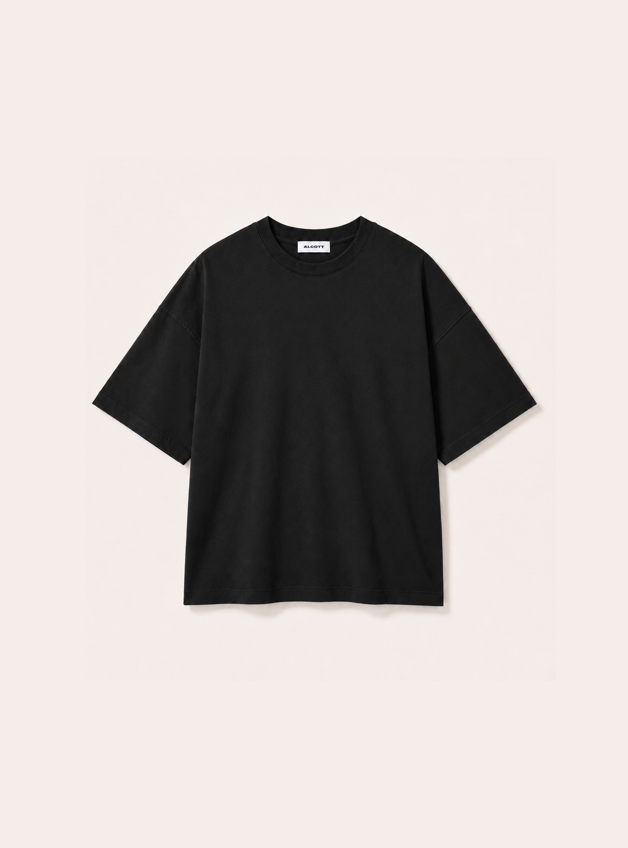 Lettering Print T-Shirt, BK1 BLACK