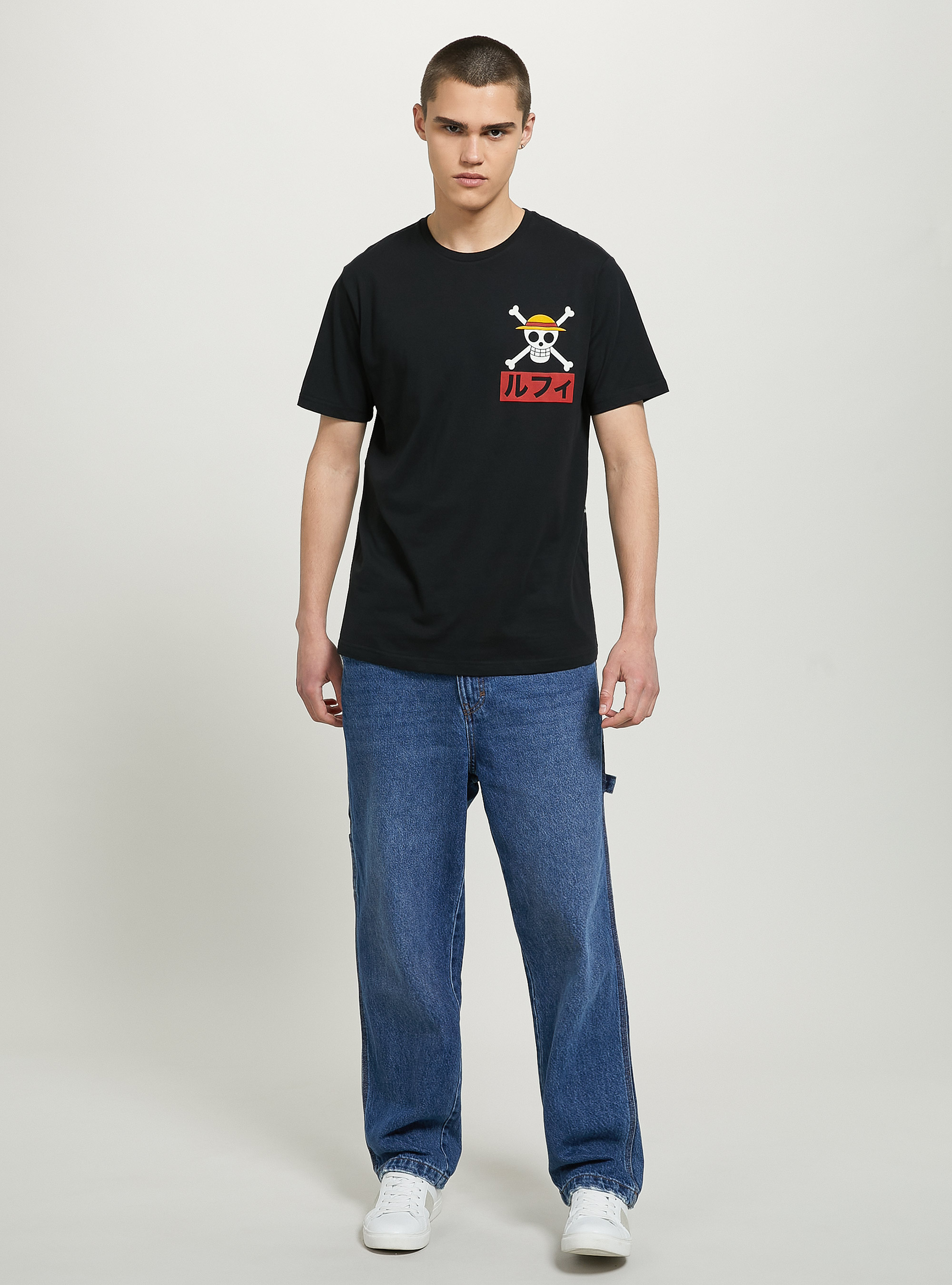 One Piece x Alcott T-shirt, BK1 BLACK