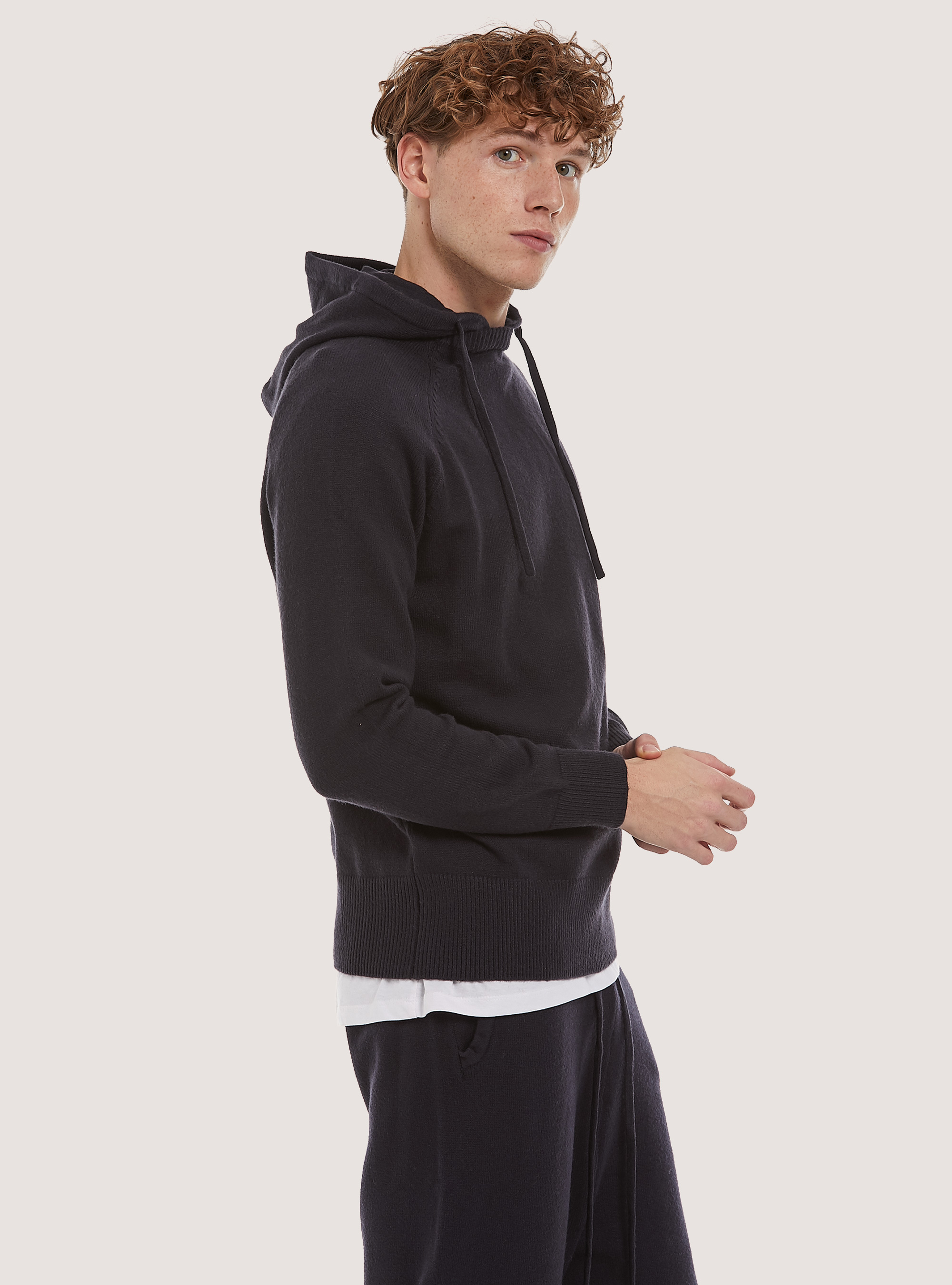 Jersey de punto suave con capucha, NA1 NAVY DARK