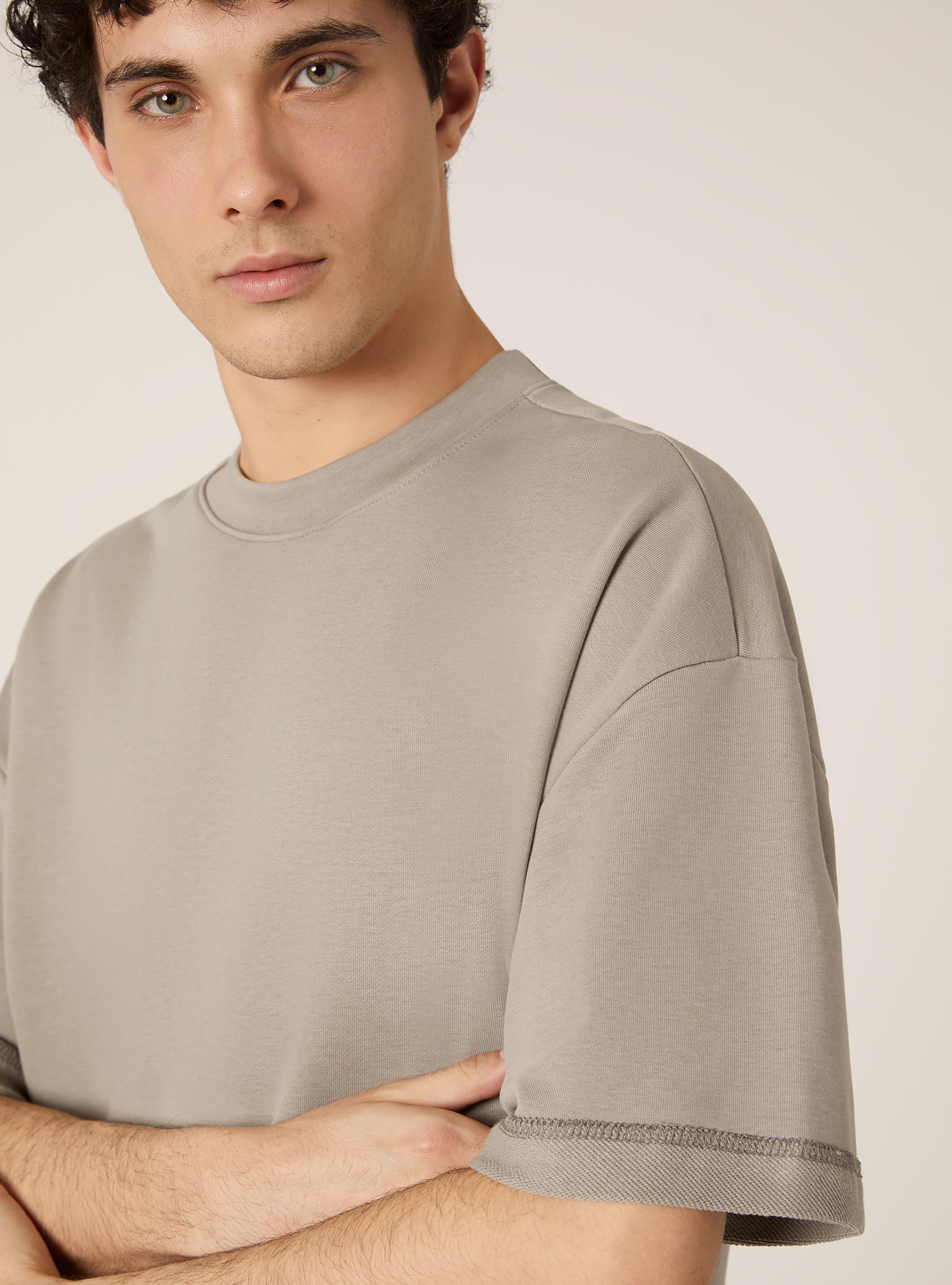 Sweatshirt boxy fit, GY2 GREY MEDIUM