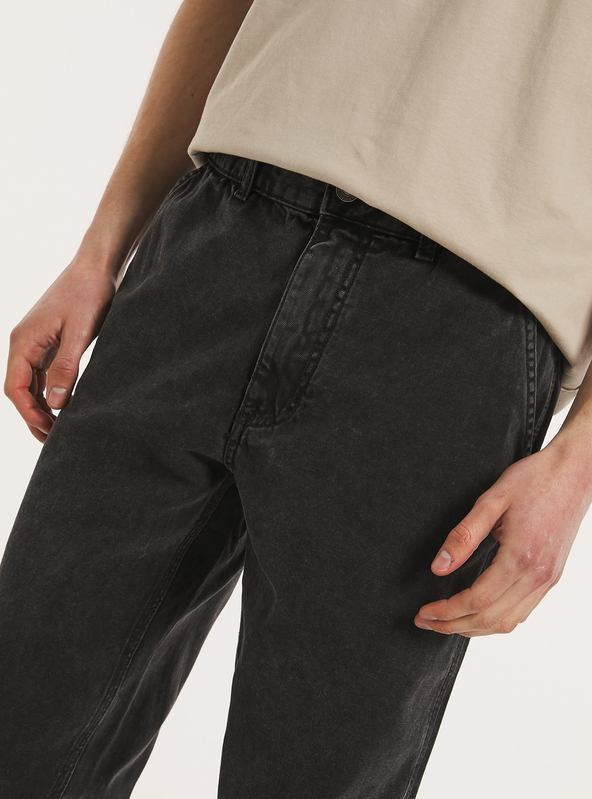 Pantal&oacute;n recto comfort fit, D000 BLACK