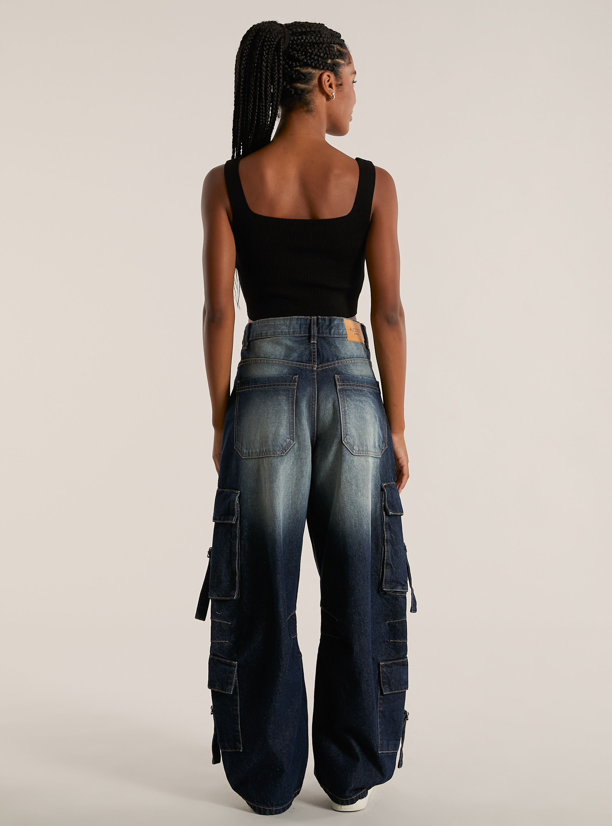 Débardeur en maille, BK1 BLACK