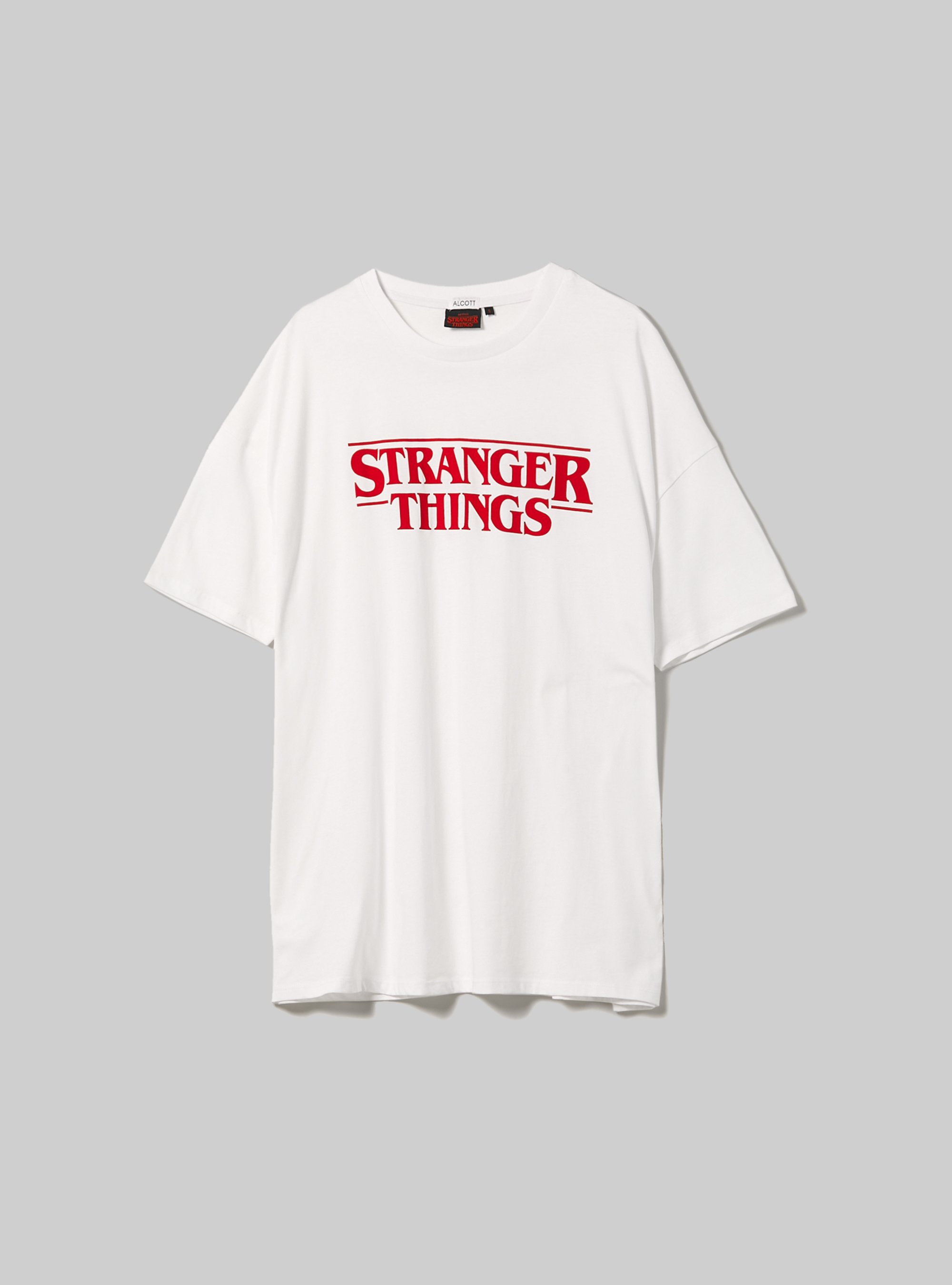 Stranger Things / Alcott oversized T-shirt, WH3 WHITE
