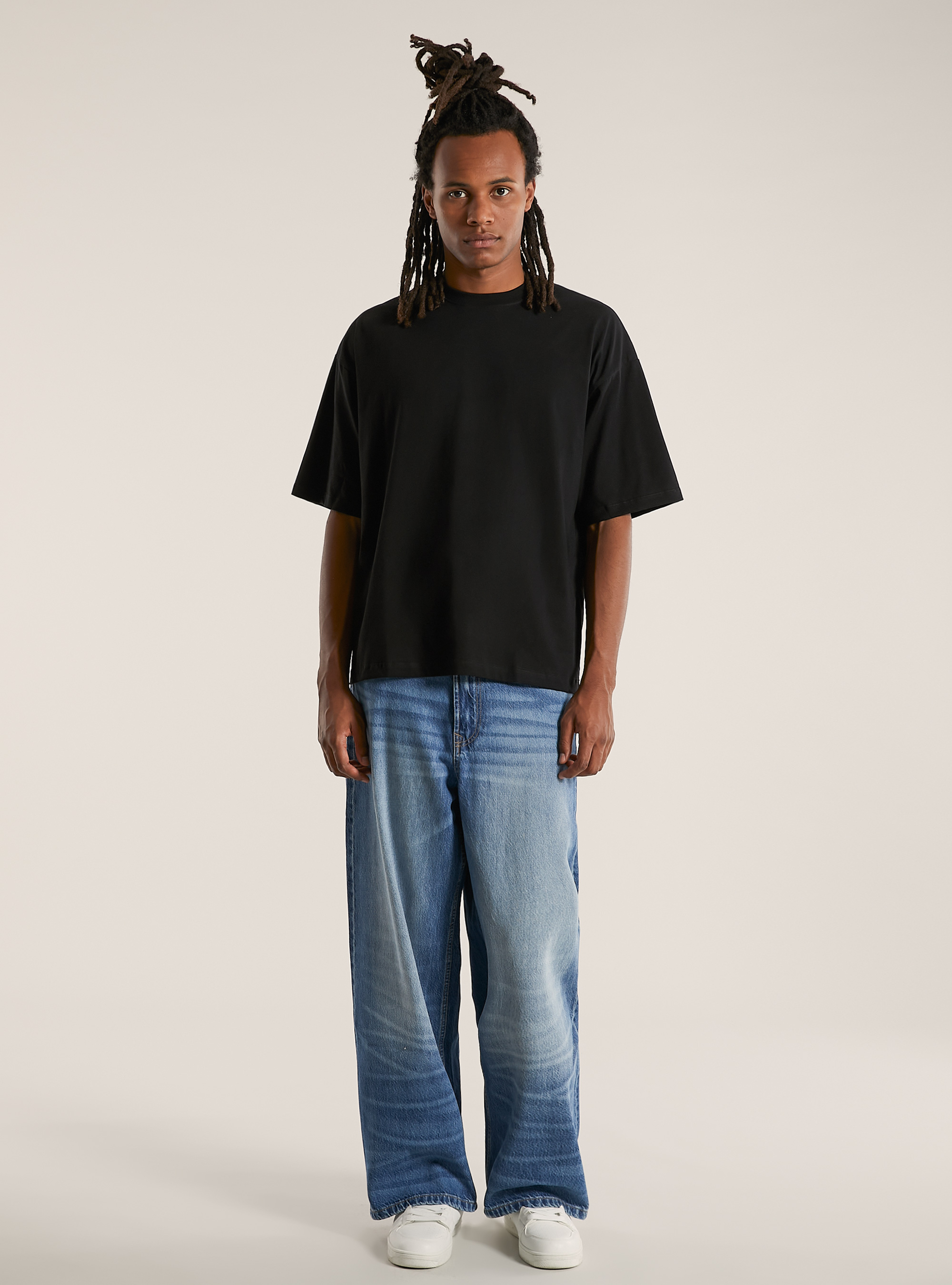 Boxy fit t-shirt, BK1 BLACK