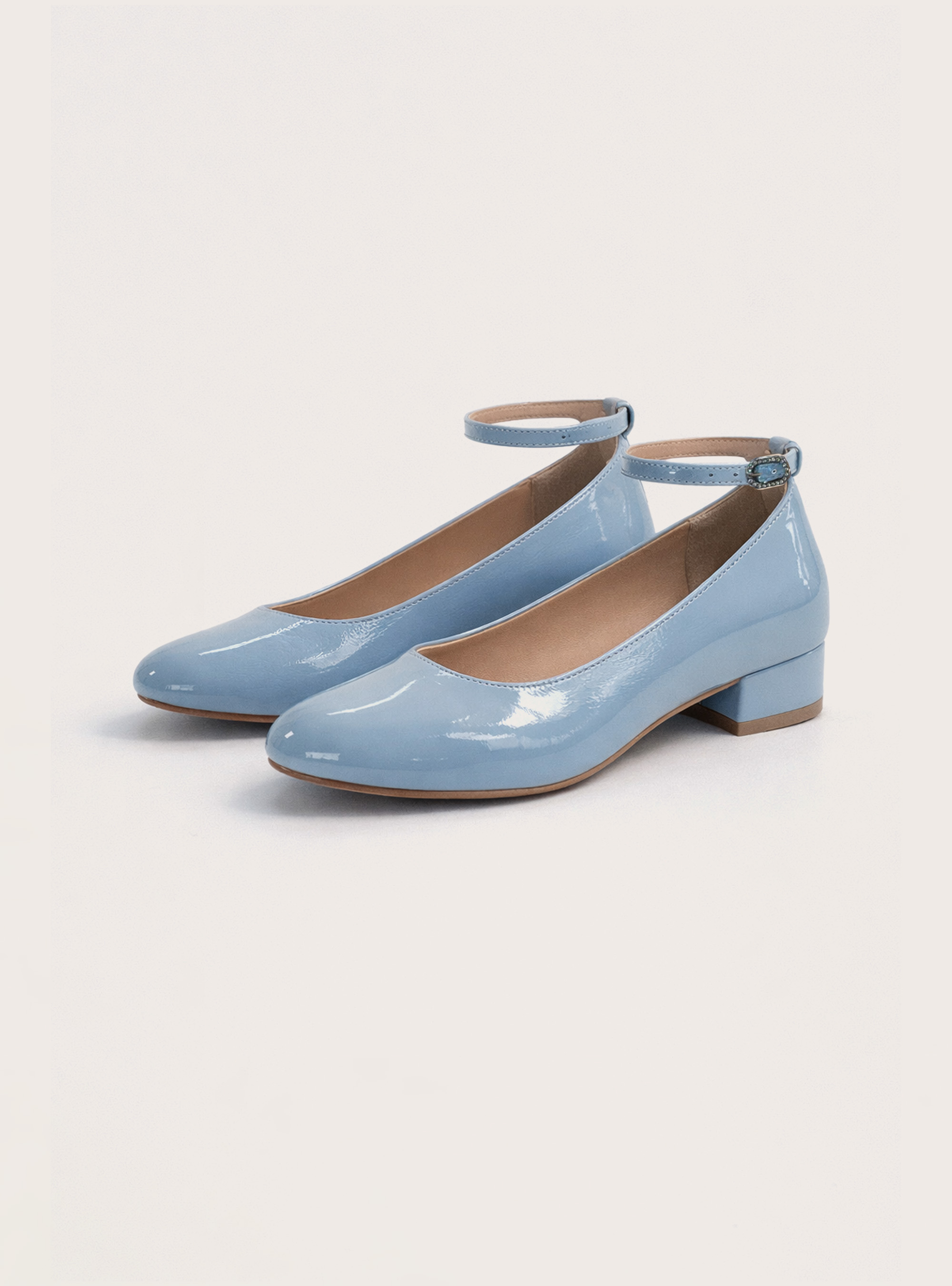 Ballerine con cinturino, AZ2 AZURE MEDIUM