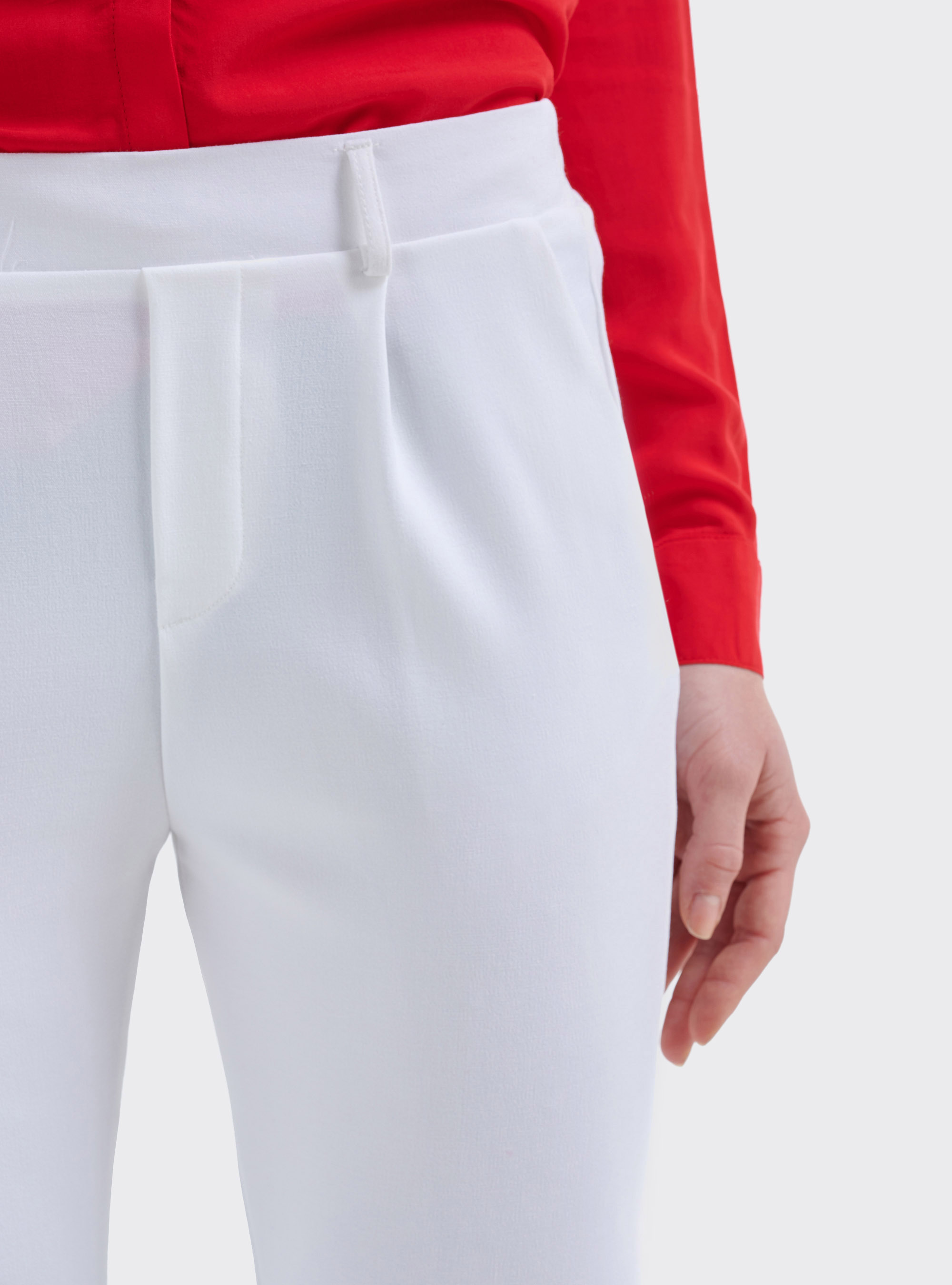 Pantalon jogger, BLANCO