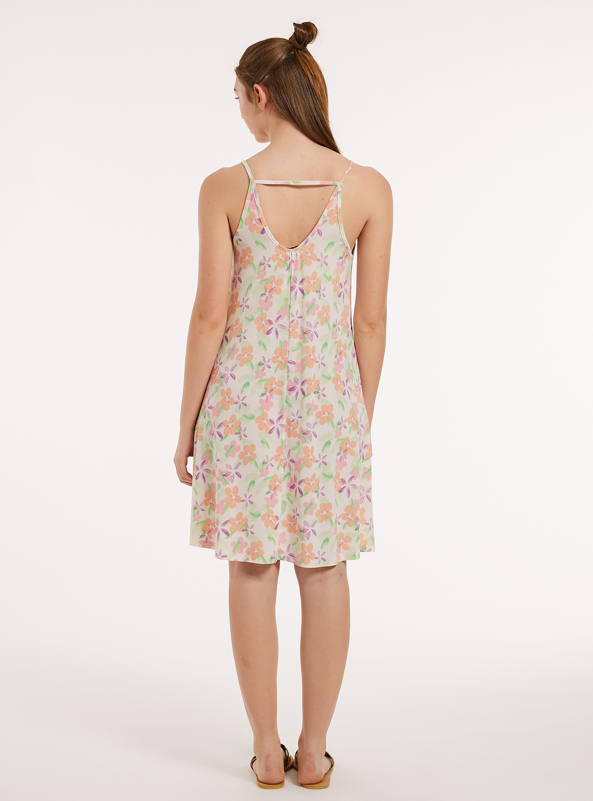 Abito corto fantasia, CR2 CREAM MEDIUM