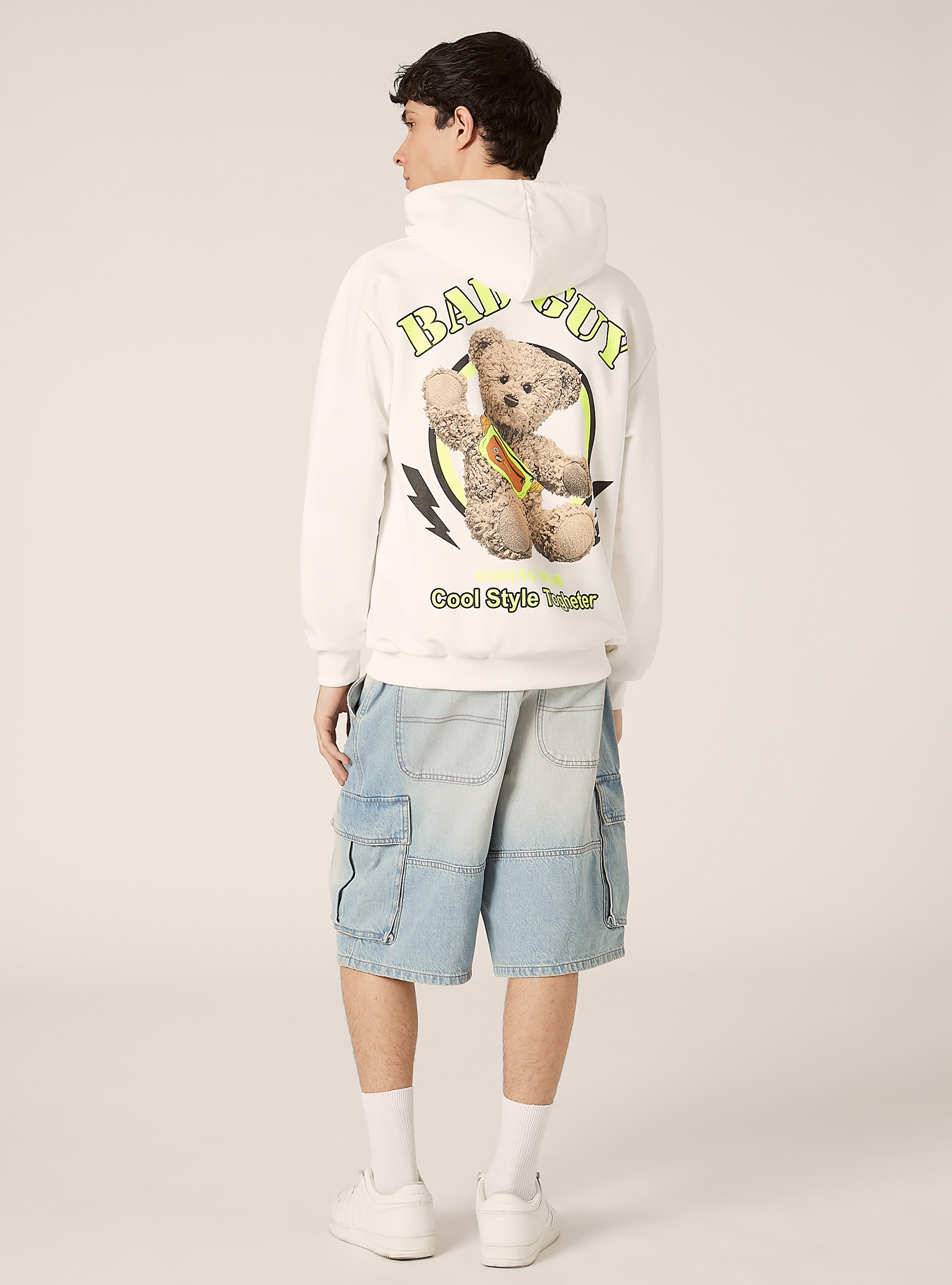 POP STATEMENT hoodie, WH2 WHITE