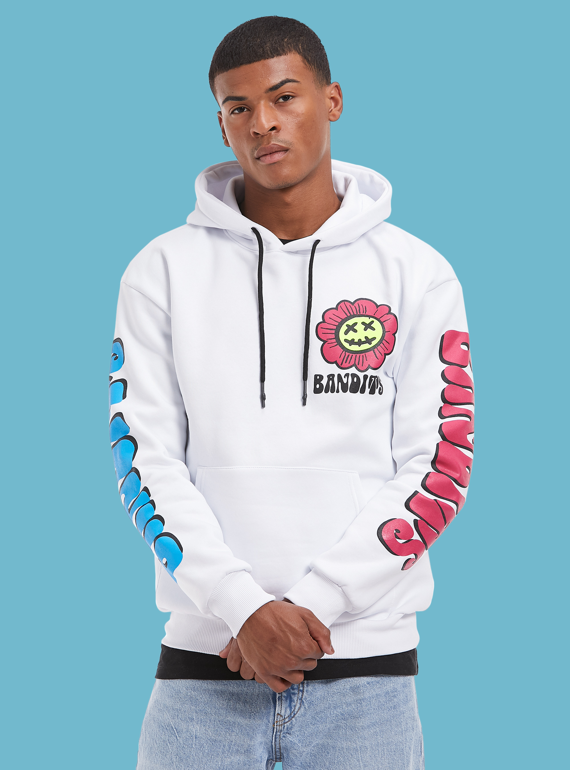 Sweatshirt with Smile Collection print, WH2 WHITE