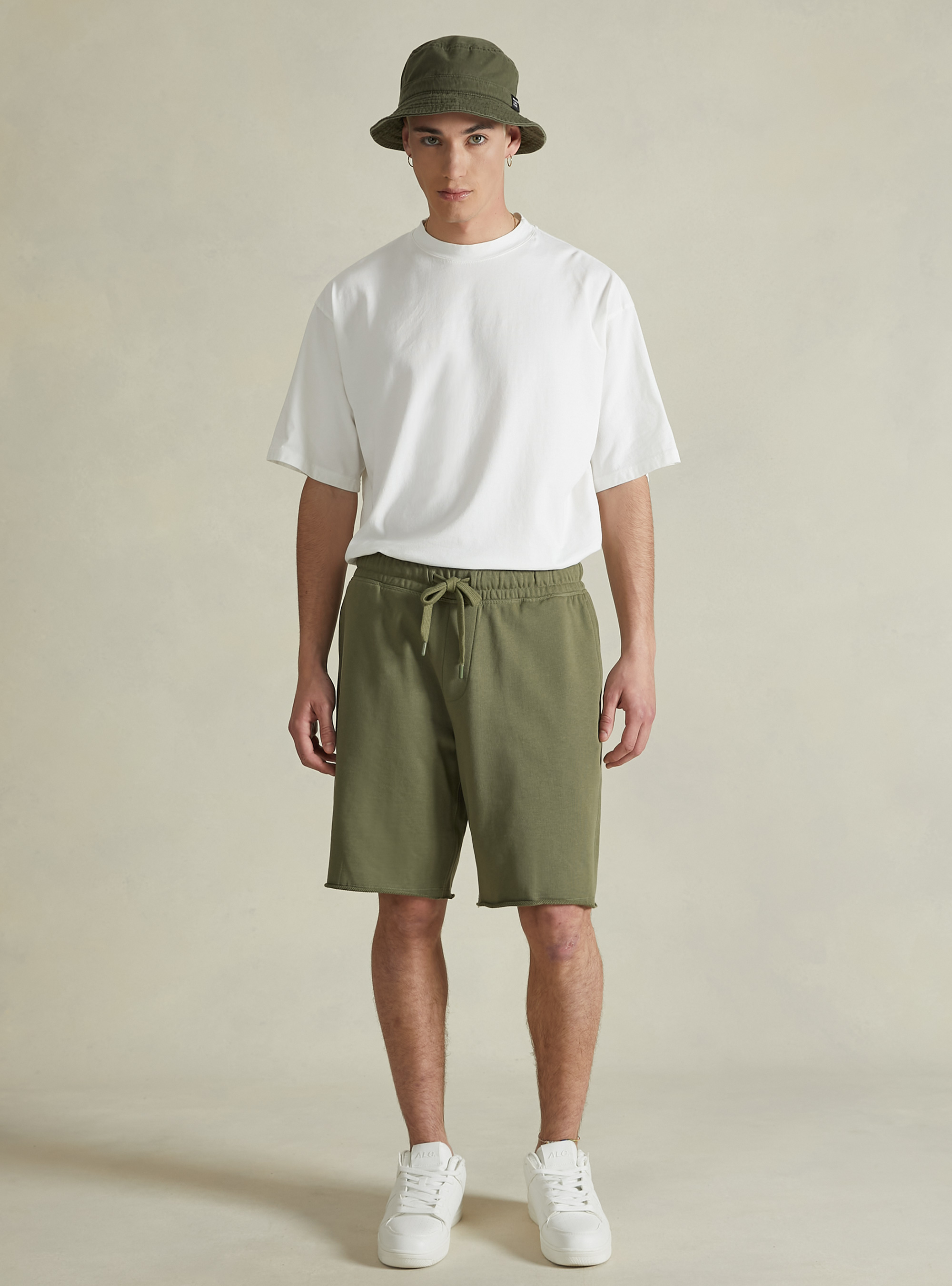 Bermuda jogger en coton, KY2 KAKY MEDIUM