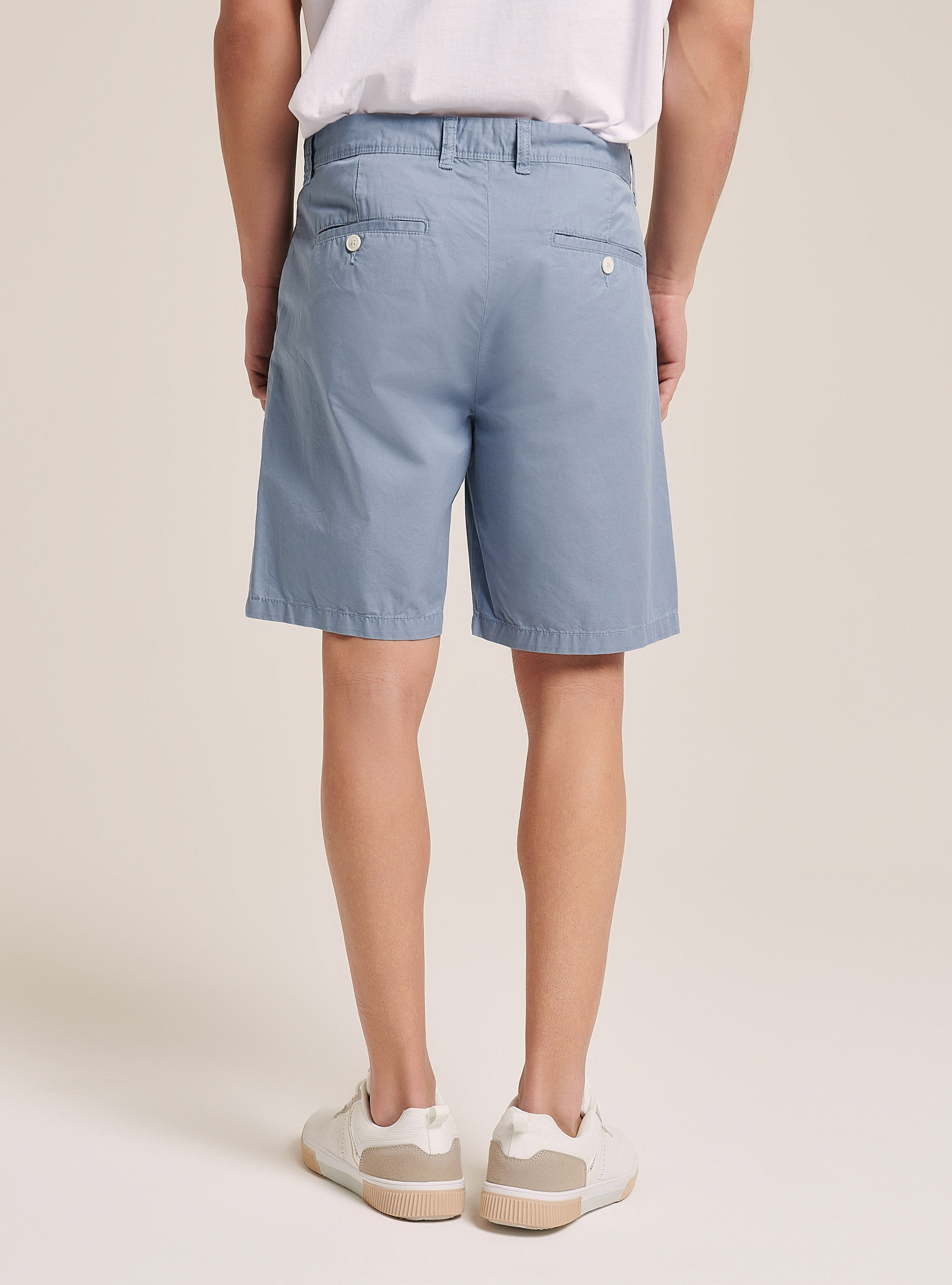 Bermuda en serg&eacute; uni, C1155 AZURRE