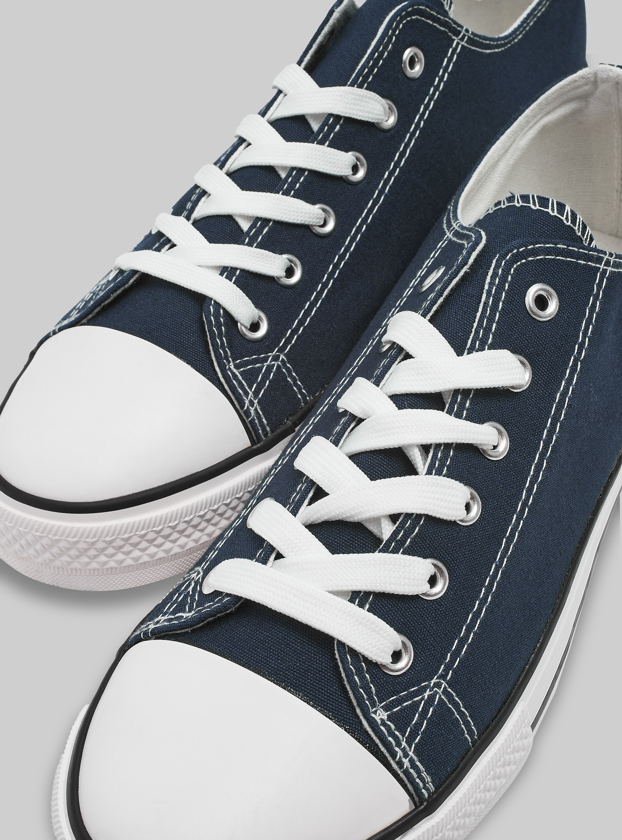 Sneakers bassa in tela, BLUE