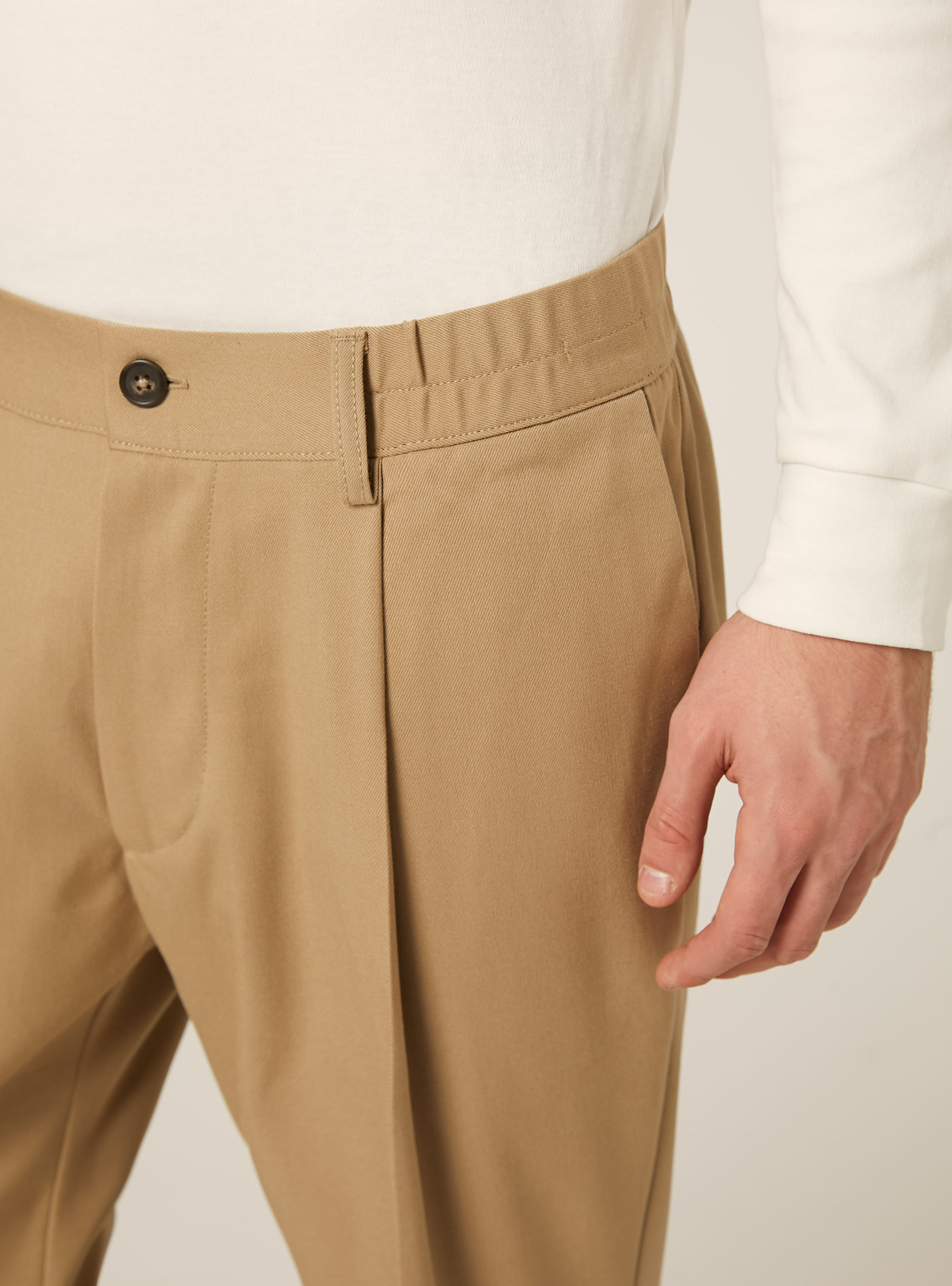 Klassische Hose mit Bundfalten, BG2 BEIGE MEDIUM