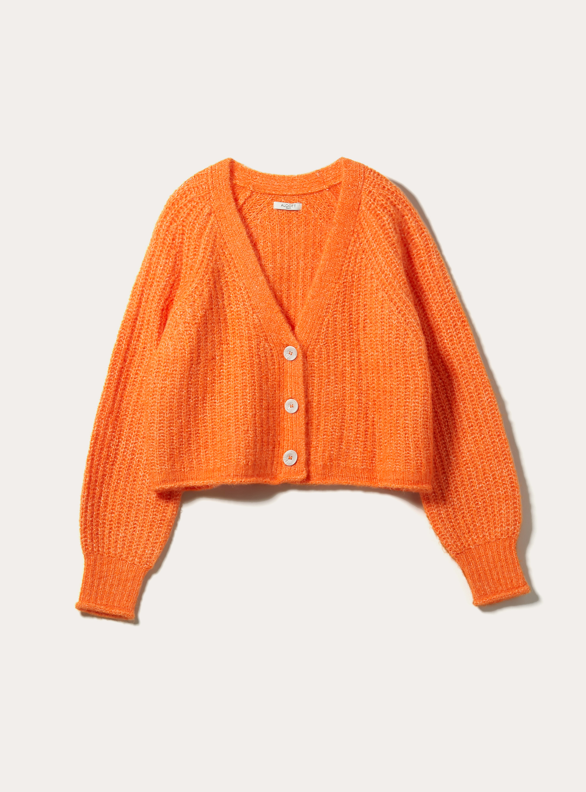 Cárdigan con botones, OR3 ORANGE LIGHT