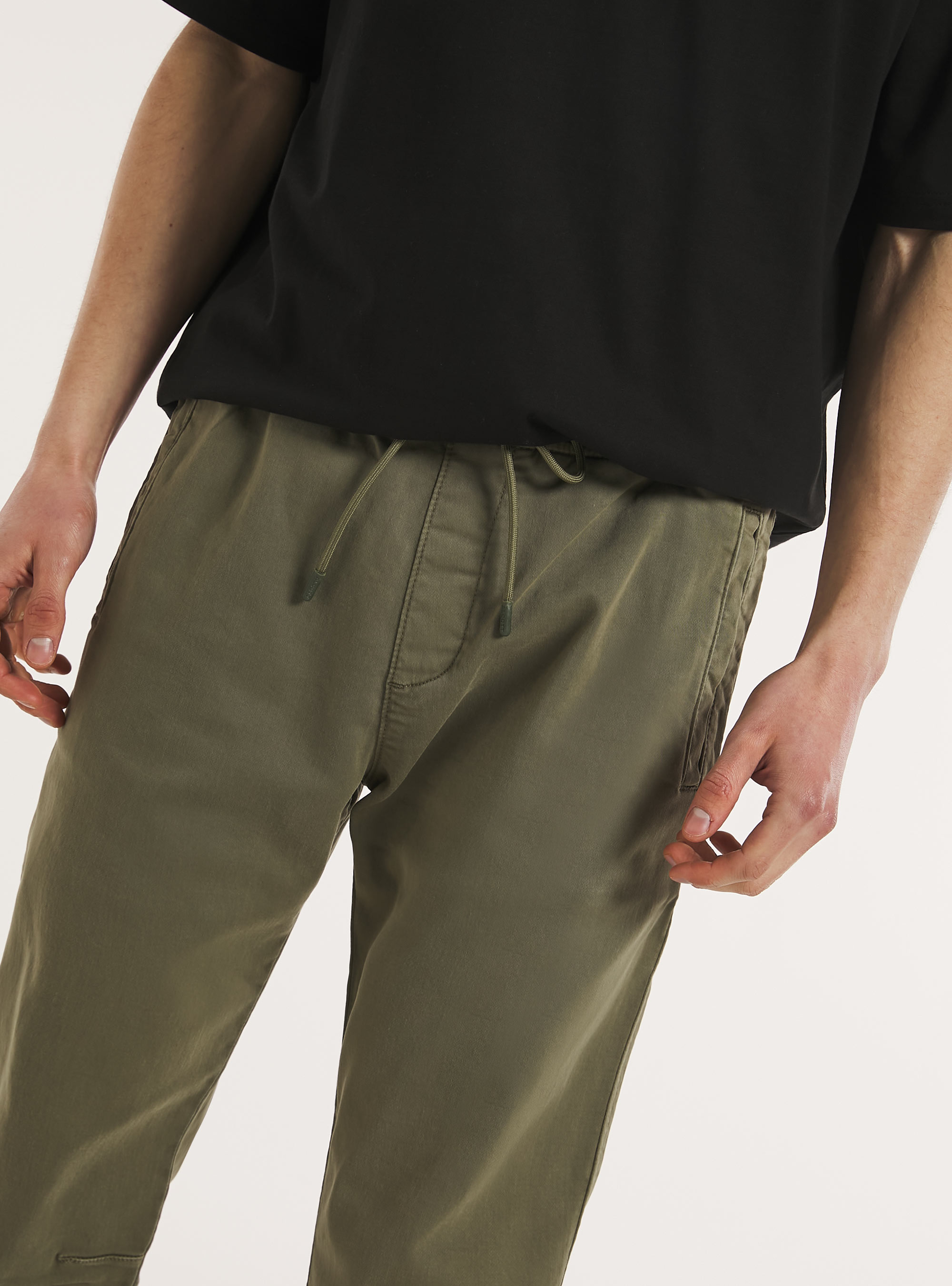 Pantaloni jogger in cotone, KY2 KAKY MEDIUM