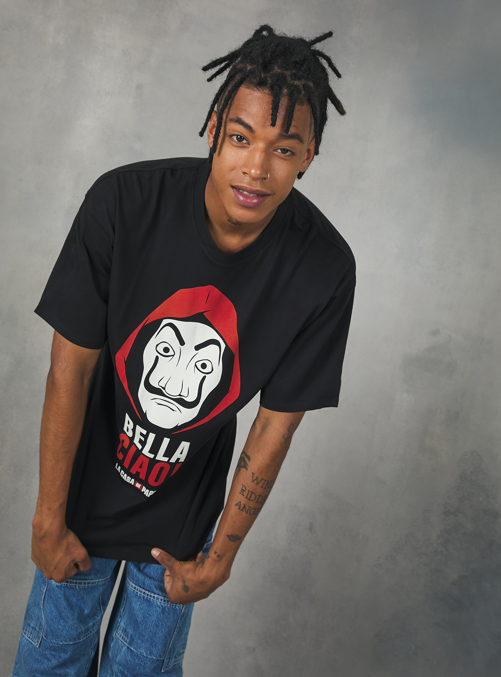 La casa de papel / Alcott T-shirt, BK1 BLACK