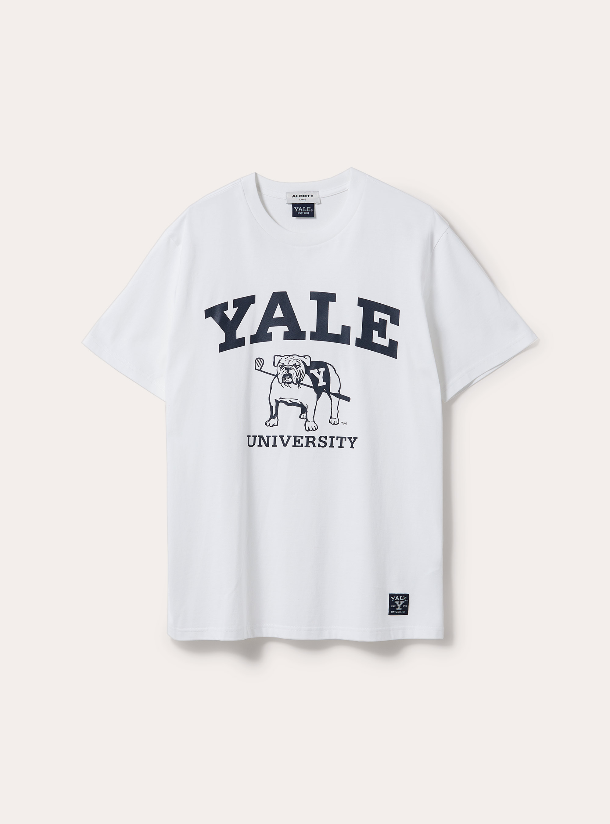 ☆YALE☆ SMALL ARCH TSHIRTS WHITE YD01SS1004WH MUSINSA | YALE [16-count Comasa] 2PACK Small Arch Short