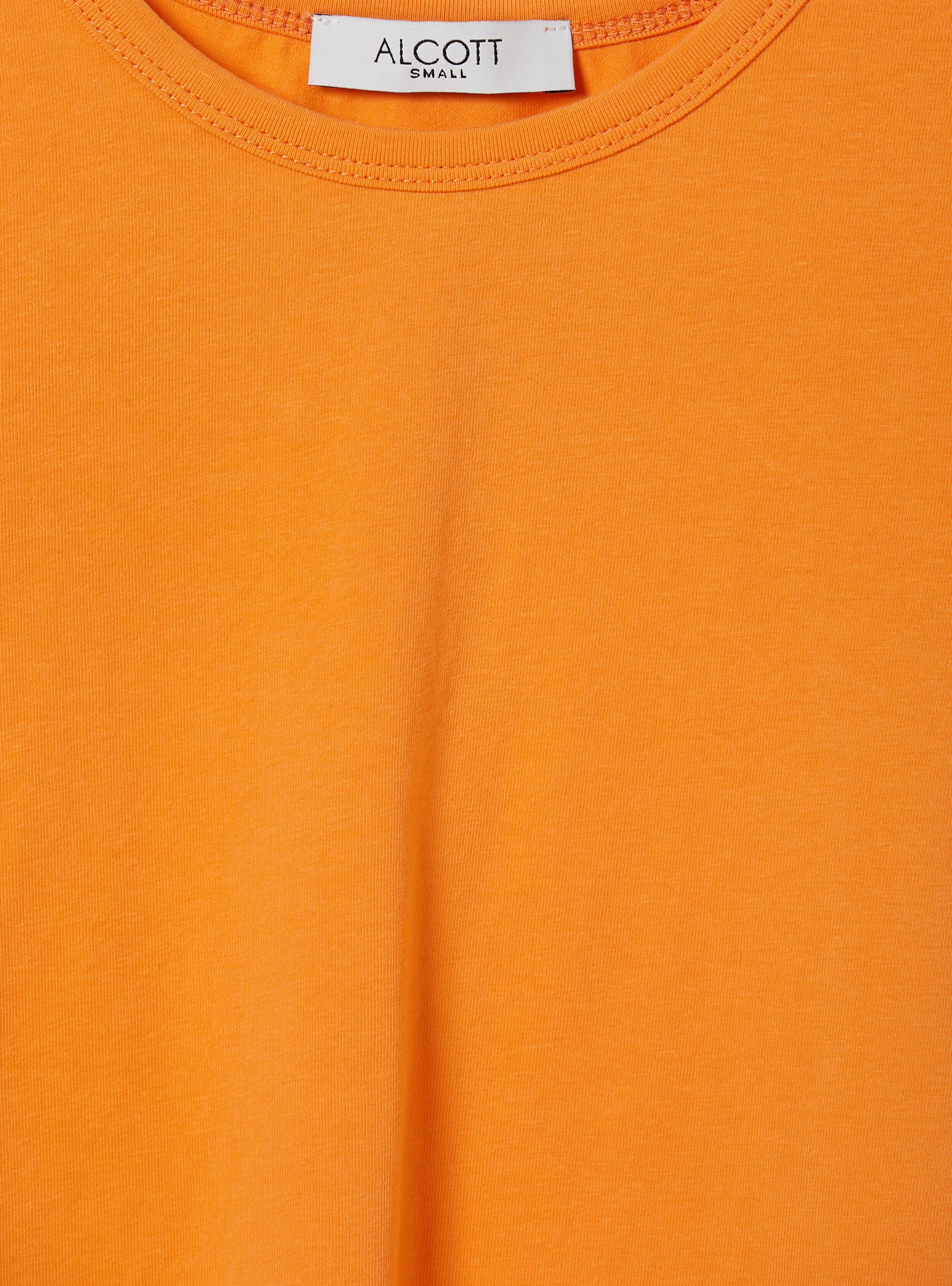Cropped lace up t-shirt, OR3 ORANGE LIGHT