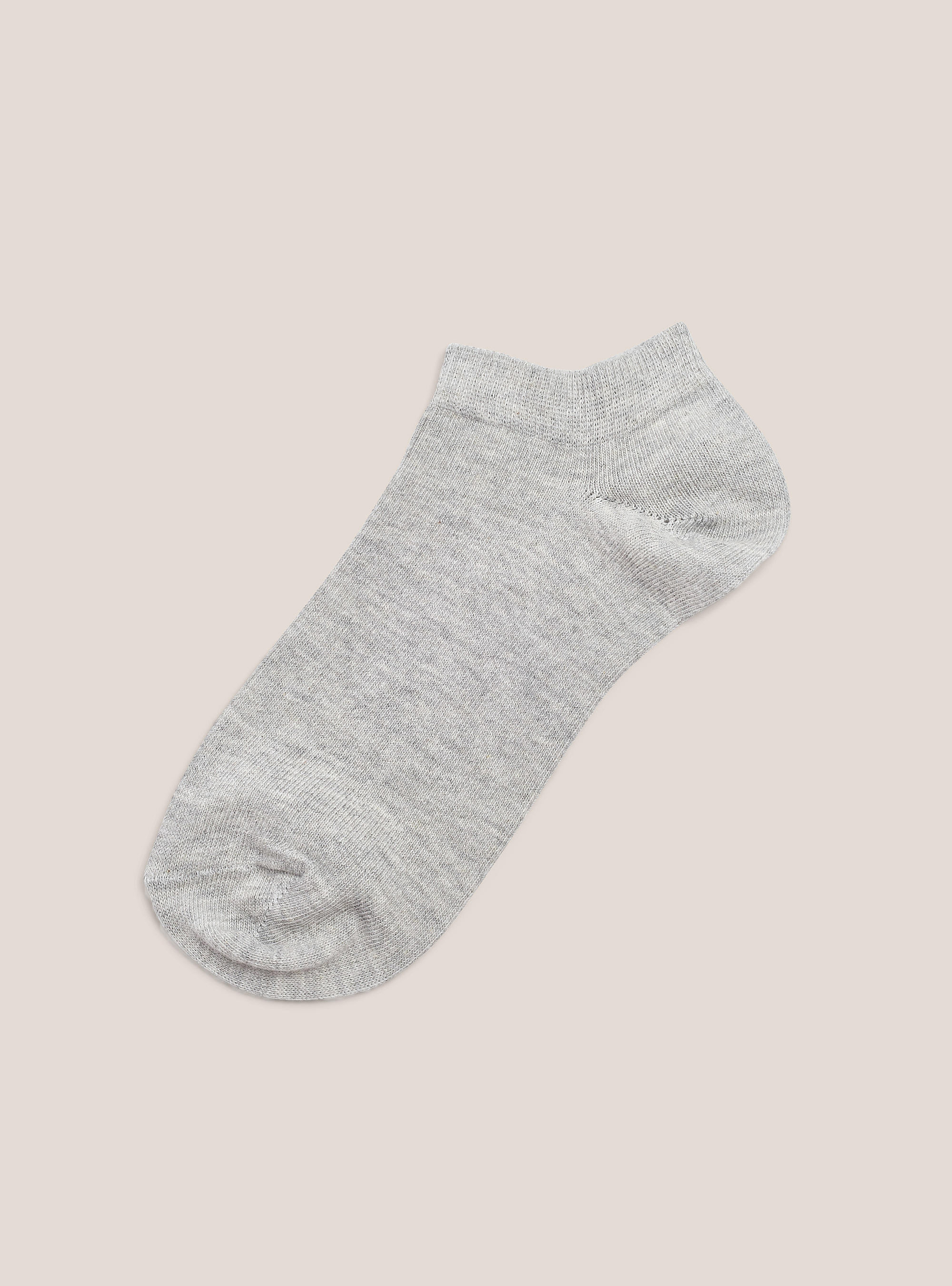 Lot de 4 paires de chaussettes en coton, MGY3 GREY MEL LIGHT