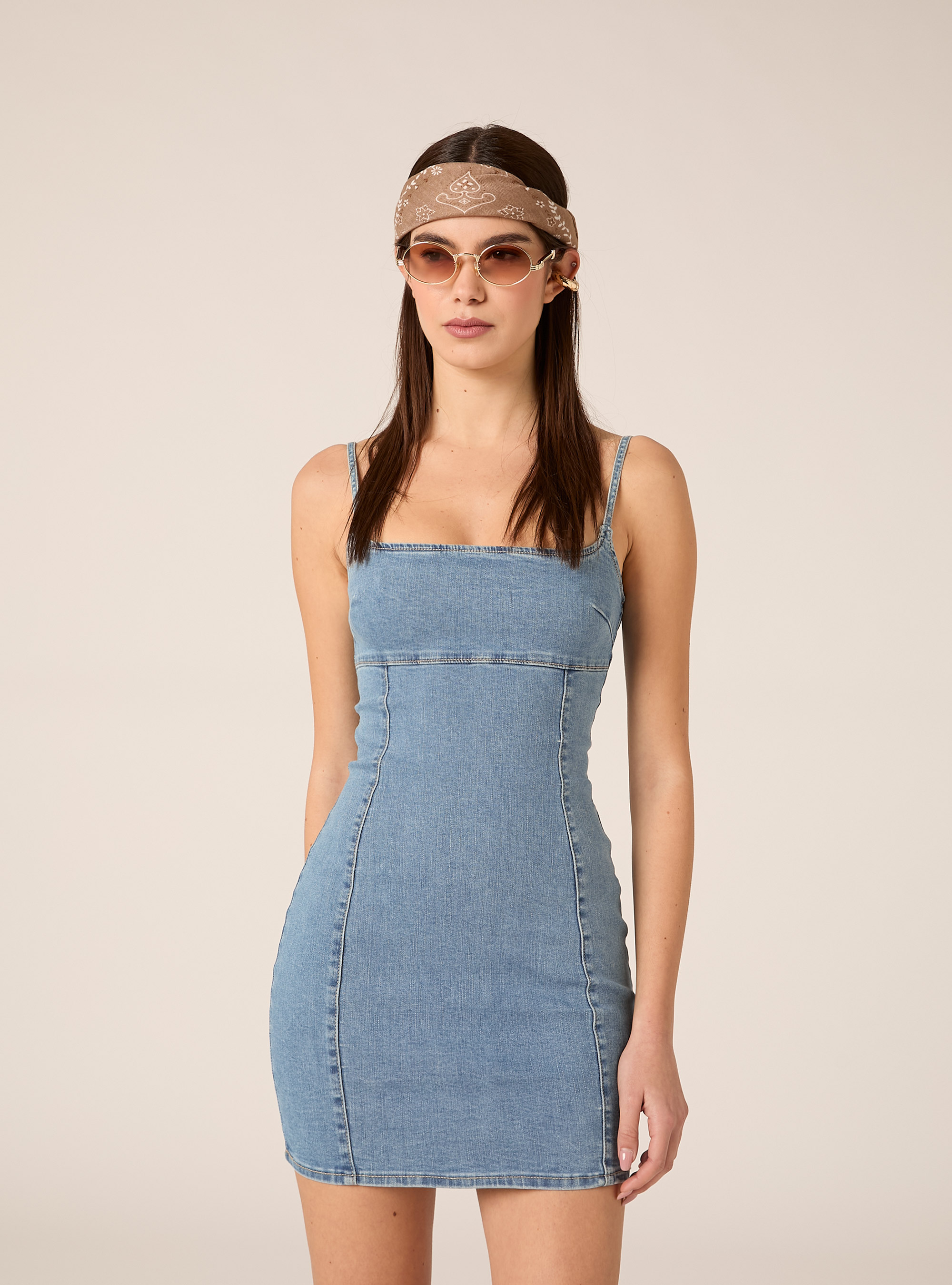 Denim dress, D006 AZURE