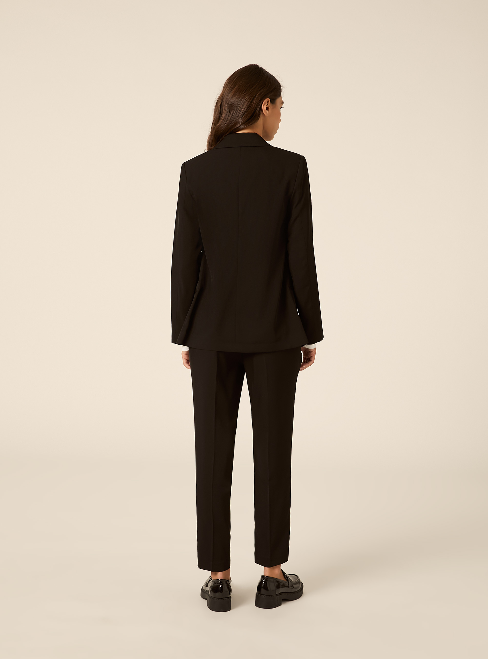 Giacca basic aperto doppiopetto, BK1 BLACK