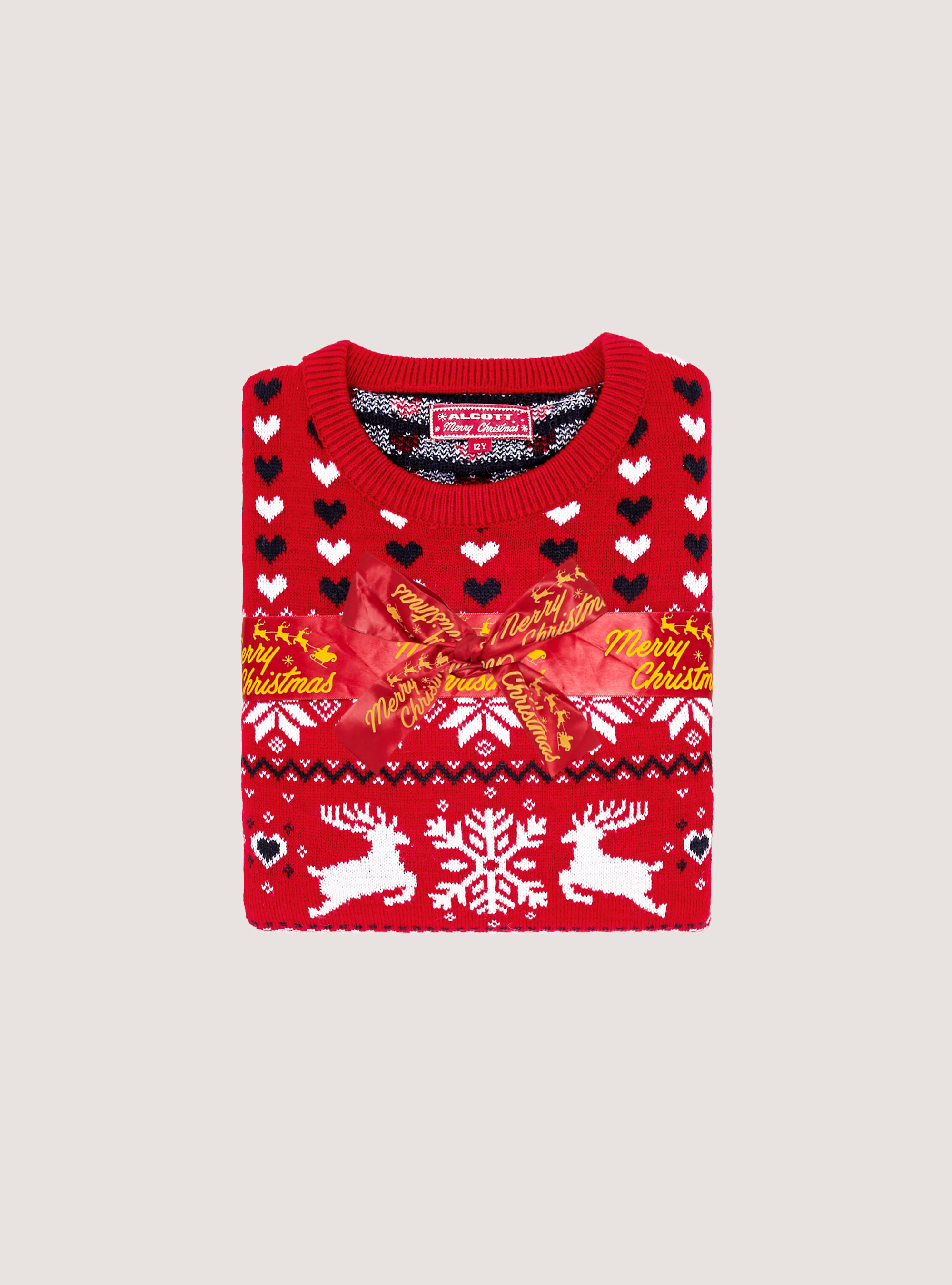 Mini Me Christmas Collection Pullover, RD2 RED MEDIUM