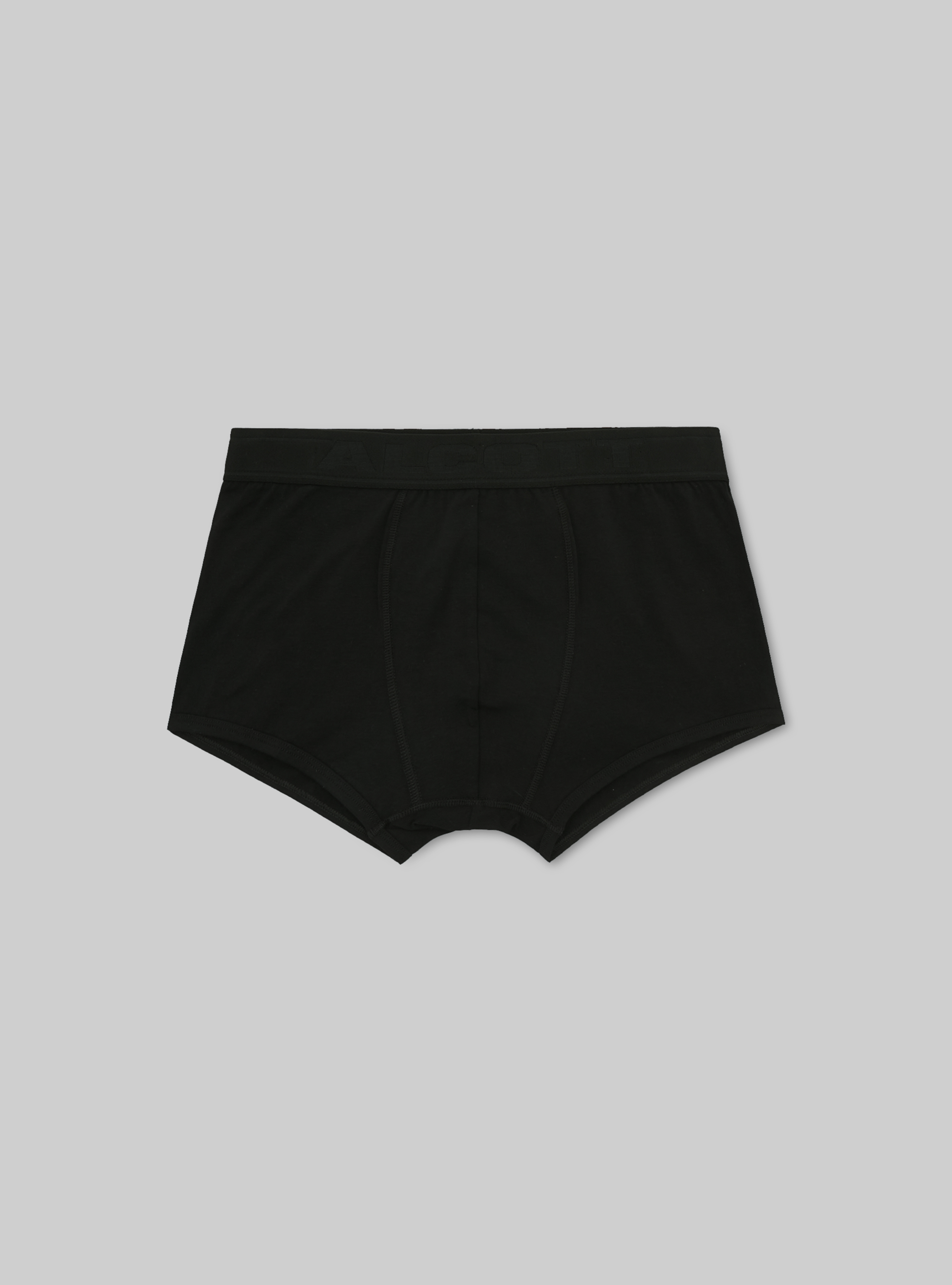 Stretch cotton boxer shorts with logo, BK1 BLACK