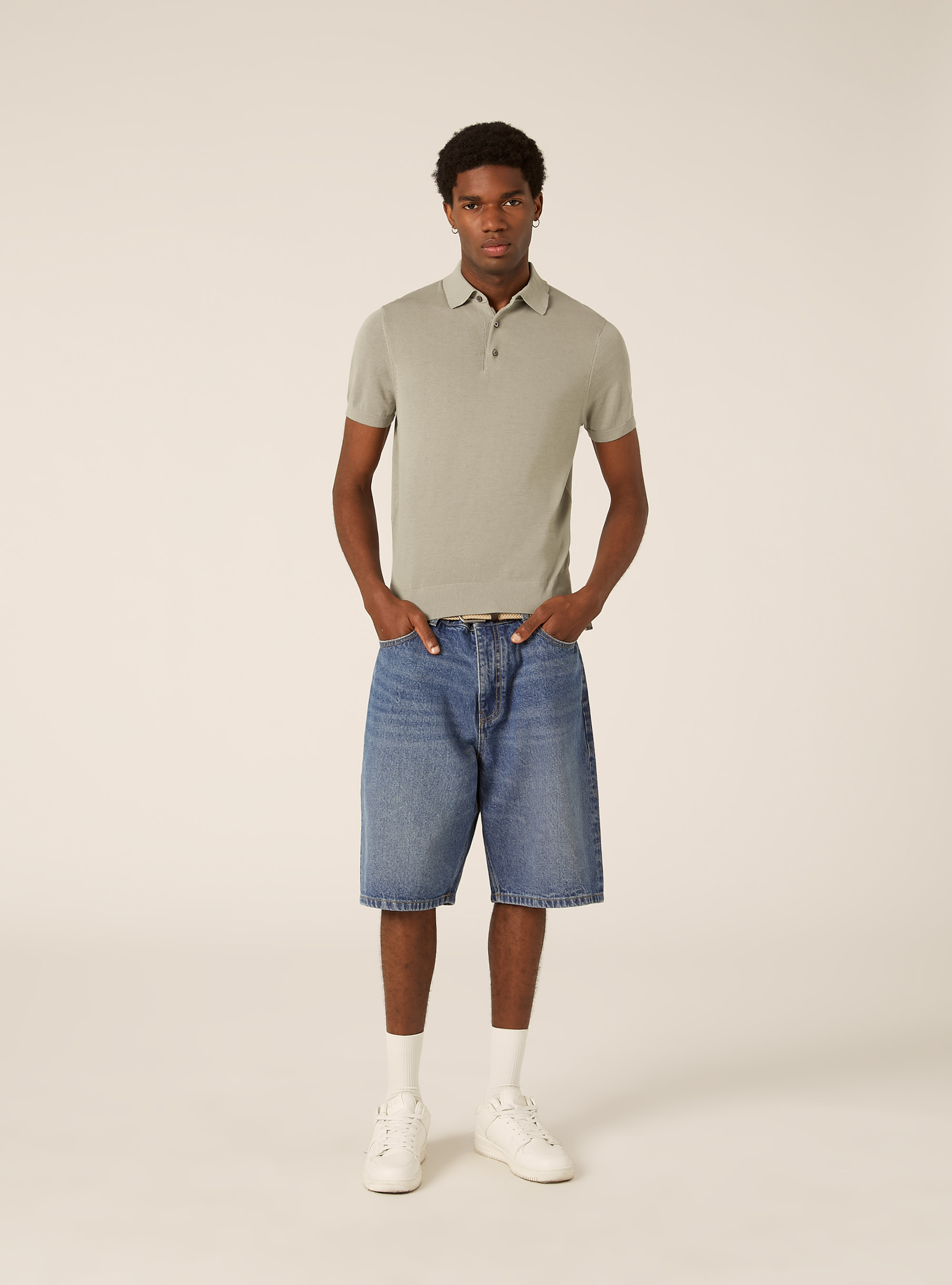 Polo de punto de algod&oacute;n extrafino, SG3 SAGE LIGHT