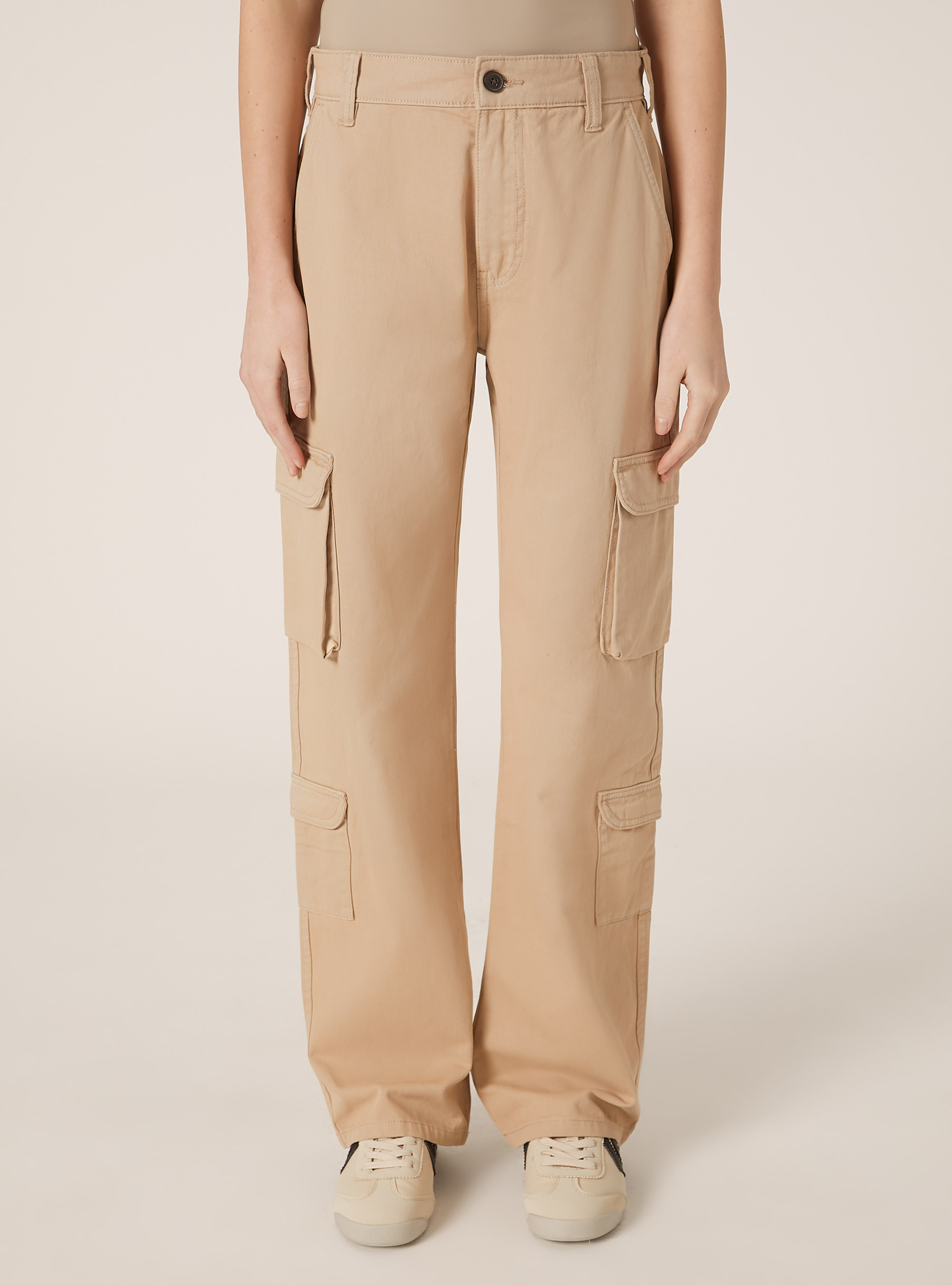 Twill cargo trousers, BG2 BEIGE MEDIUM