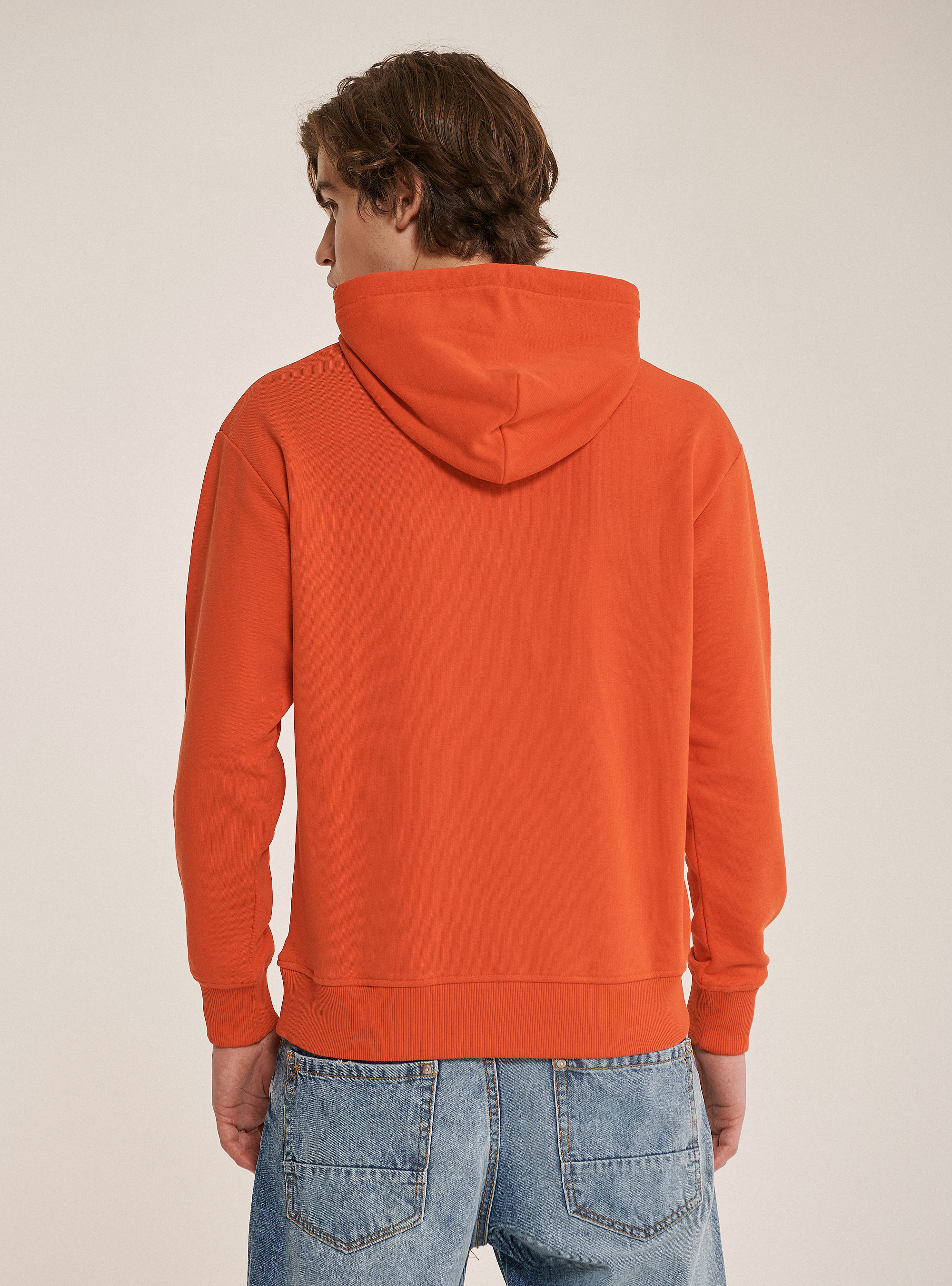 Oversize hoodie sweatshirt, C321 ORANGE