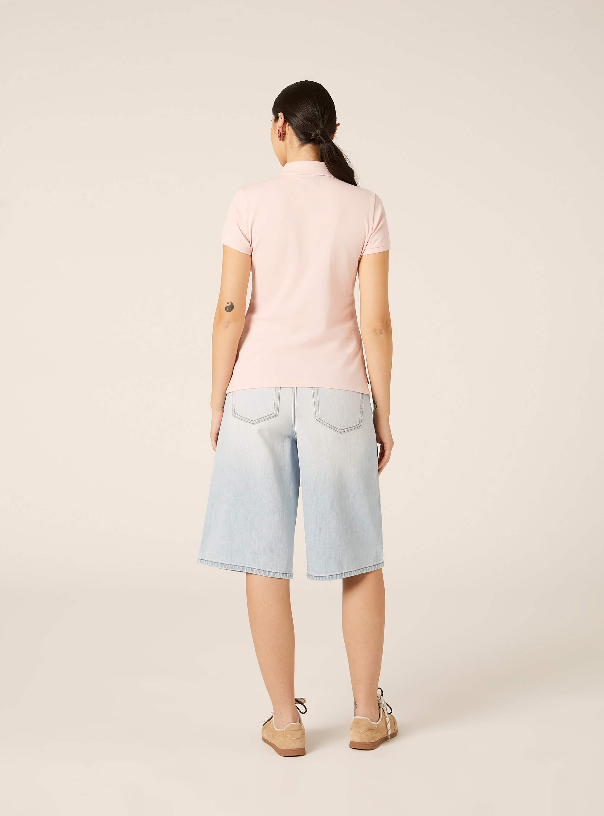 Polo Slim Fit avec Logo Brod&eacute;, PK3 PINK LIGHT