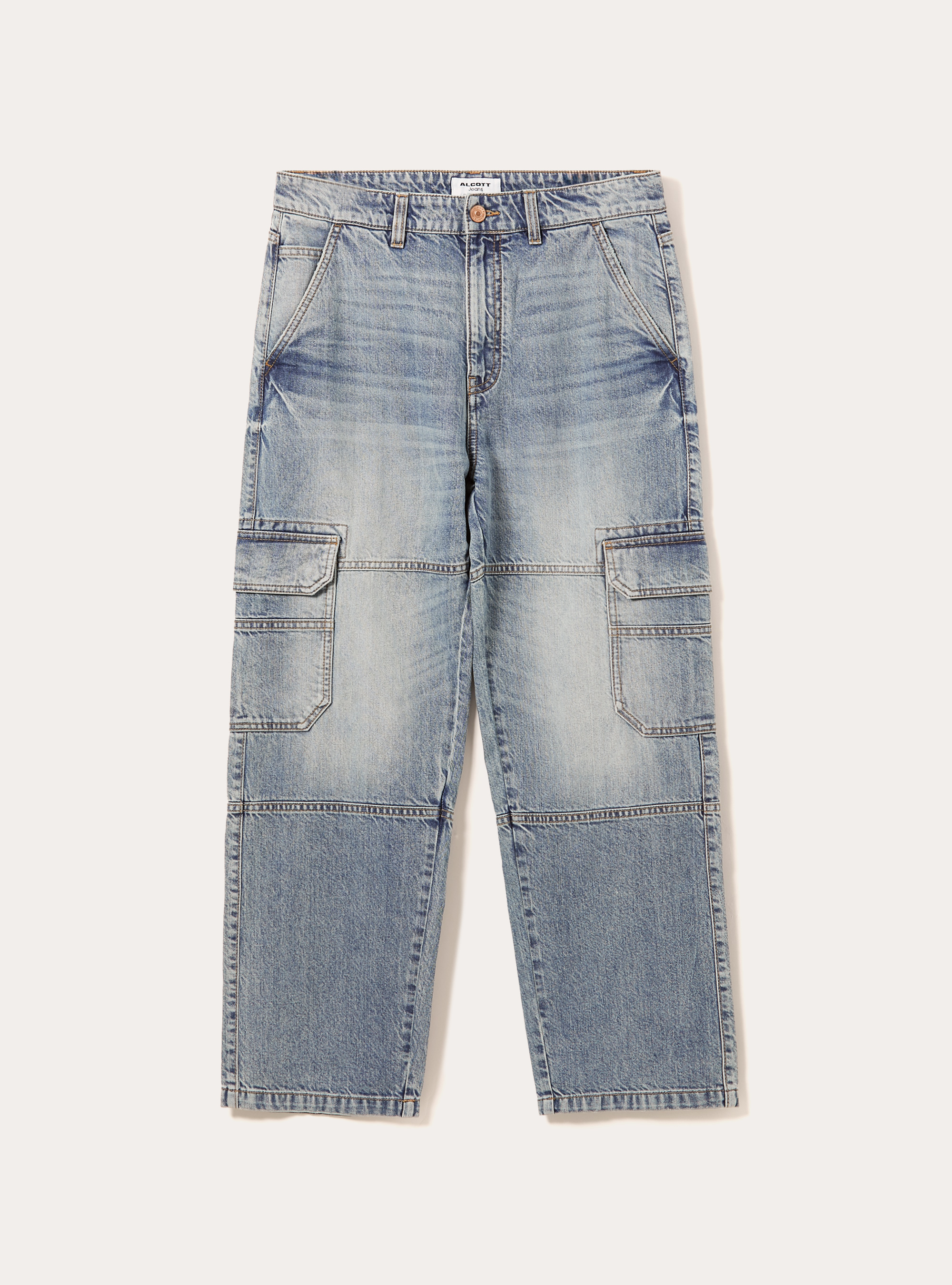 Cargo jeans, D005 LIGHT BLUE