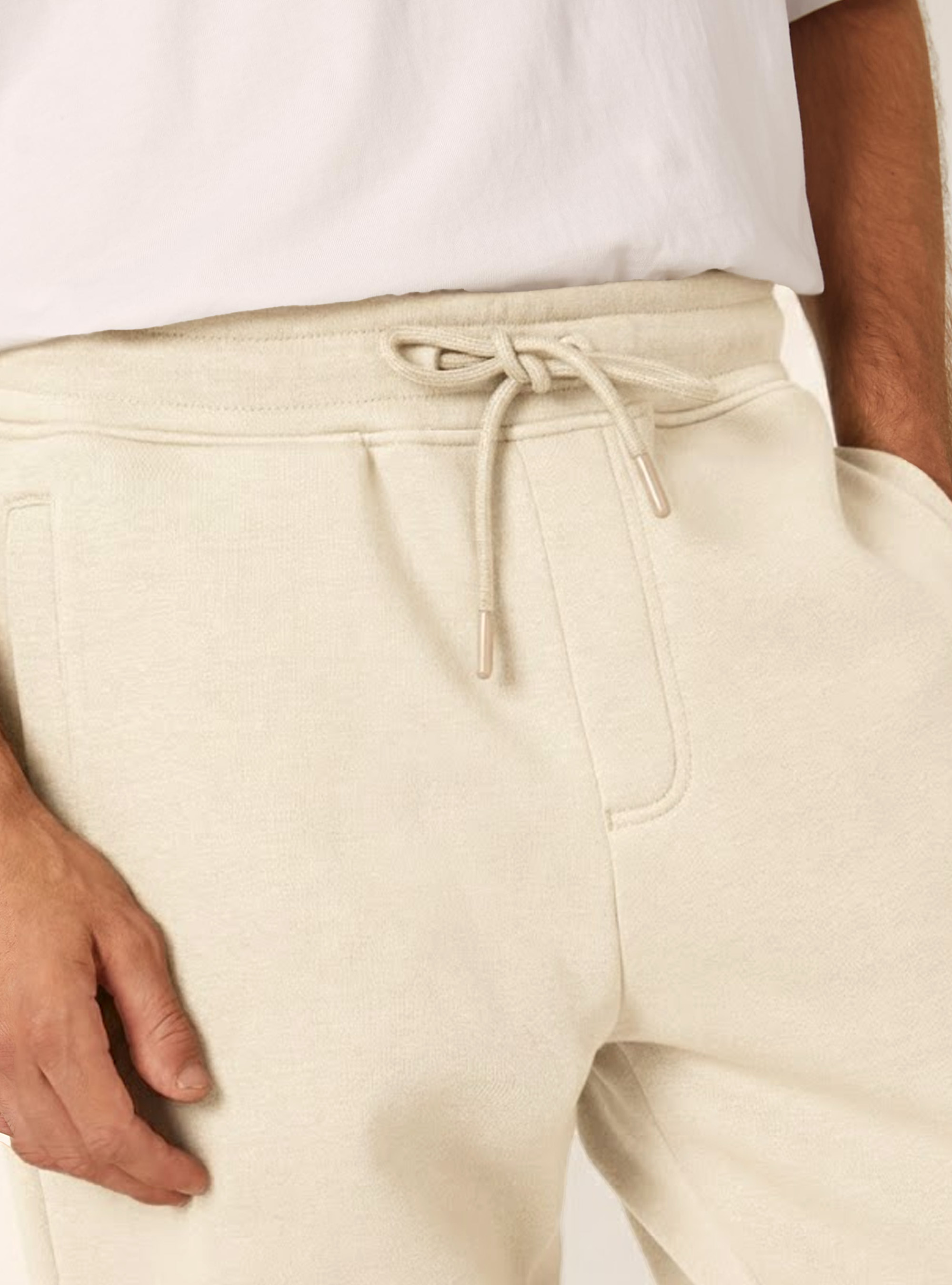 Fleece jogger pants, CR3 CREAM LIGHT