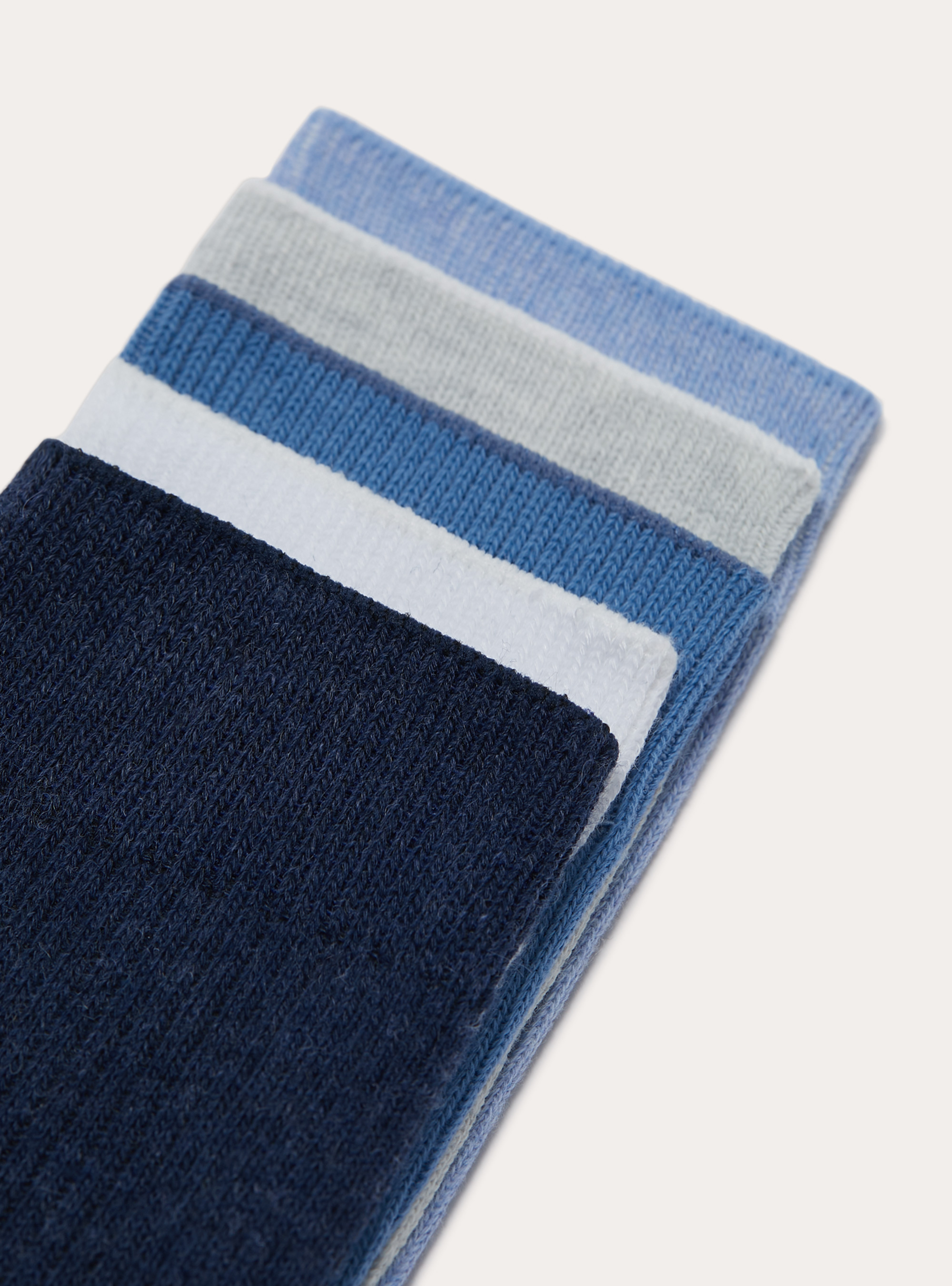 Calzino alto tinta unita, BL2 BLUE MEDIUM