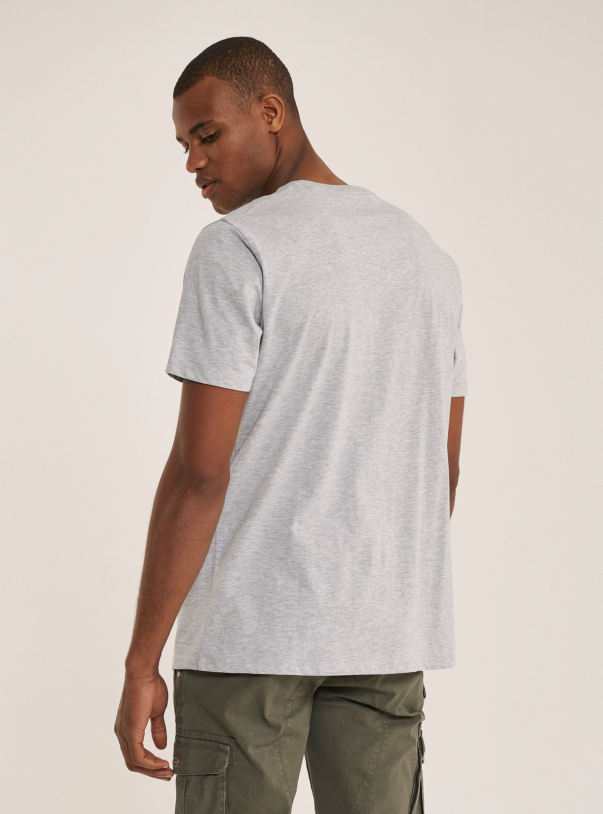 T-shirt basic 100% coton, C143 LIGHT GREY M