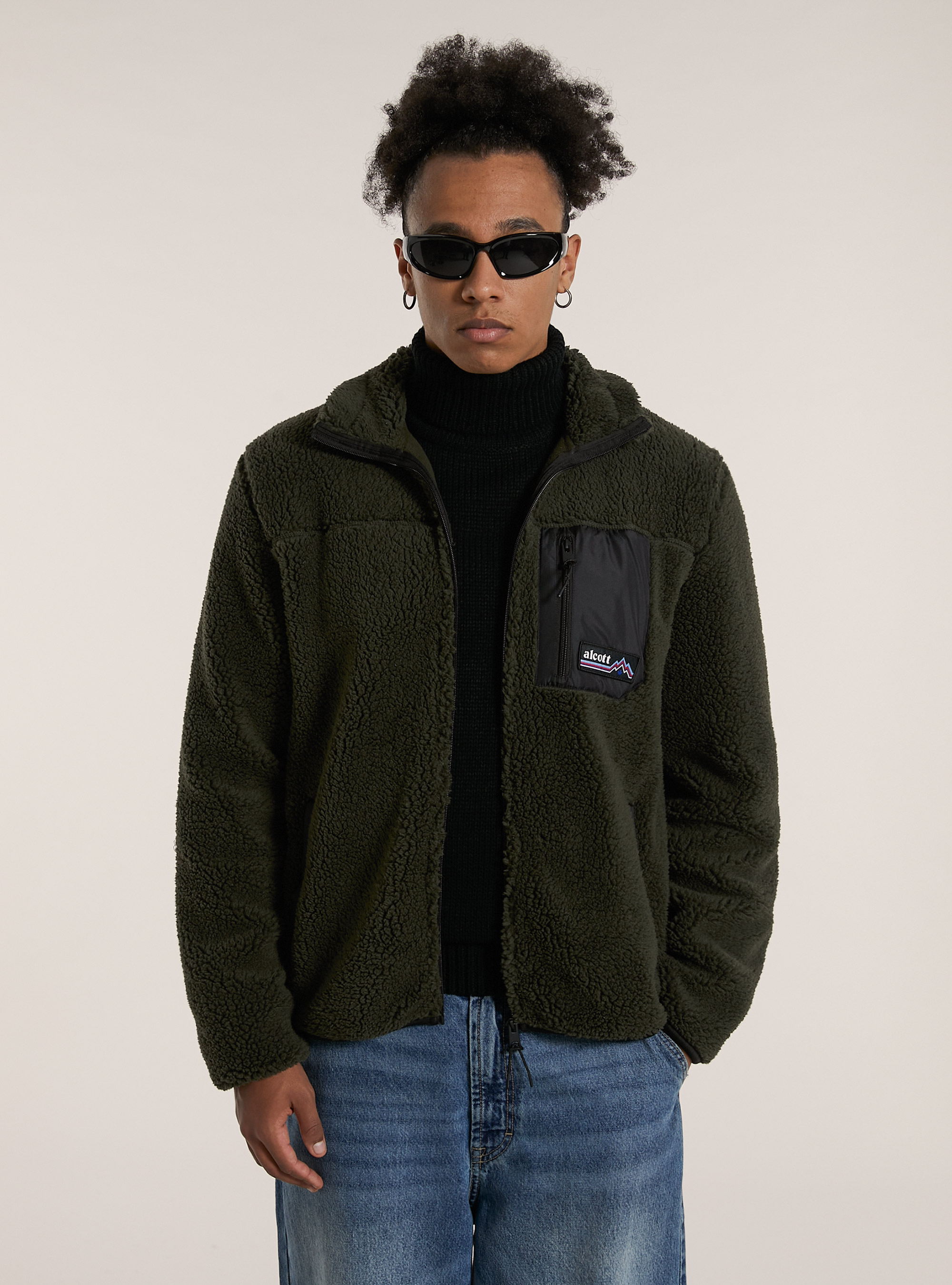 Veste Teddy avec doublure polaire, KY1 KAKY DARK