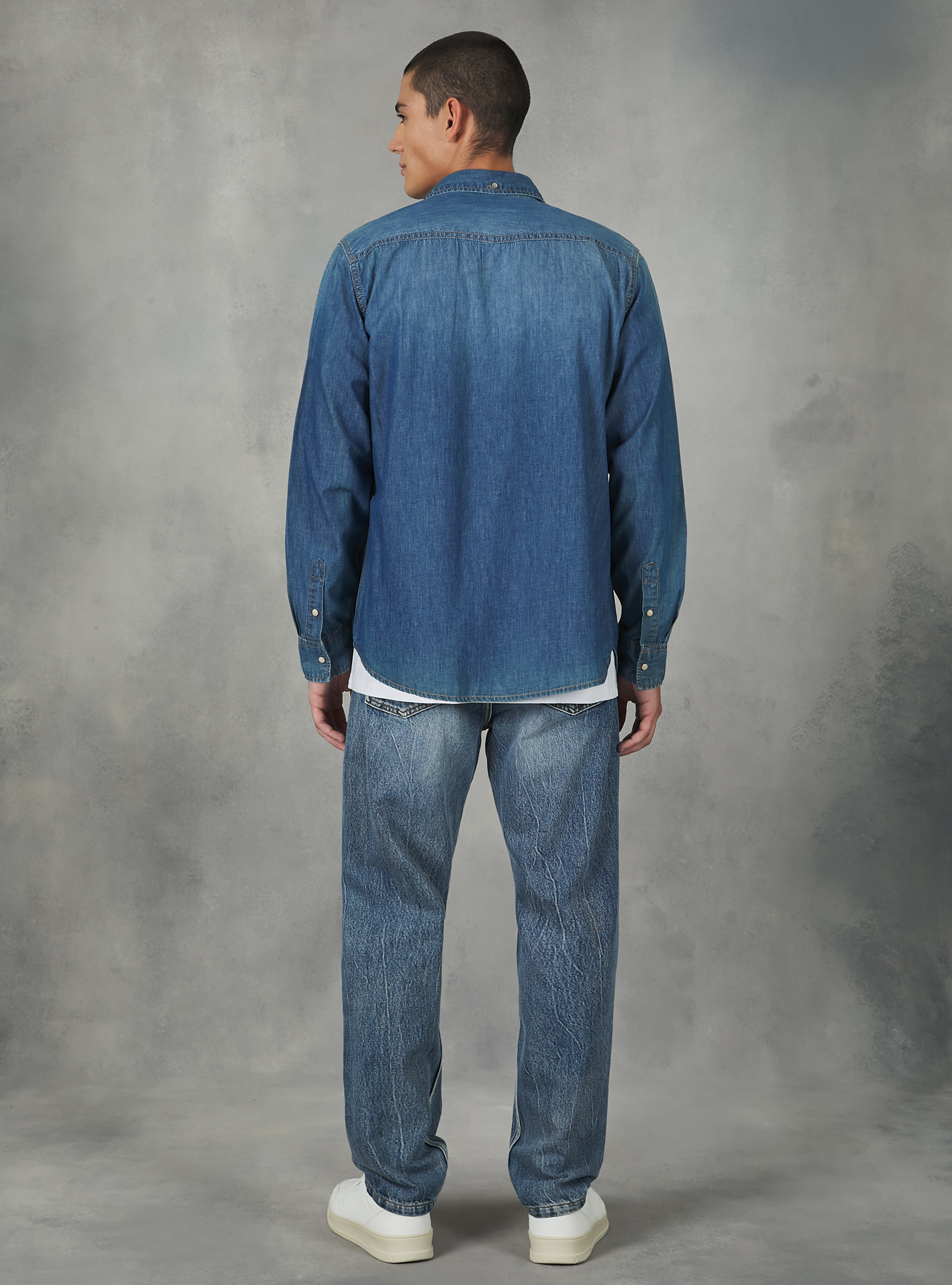 Camicia in denim, BLU