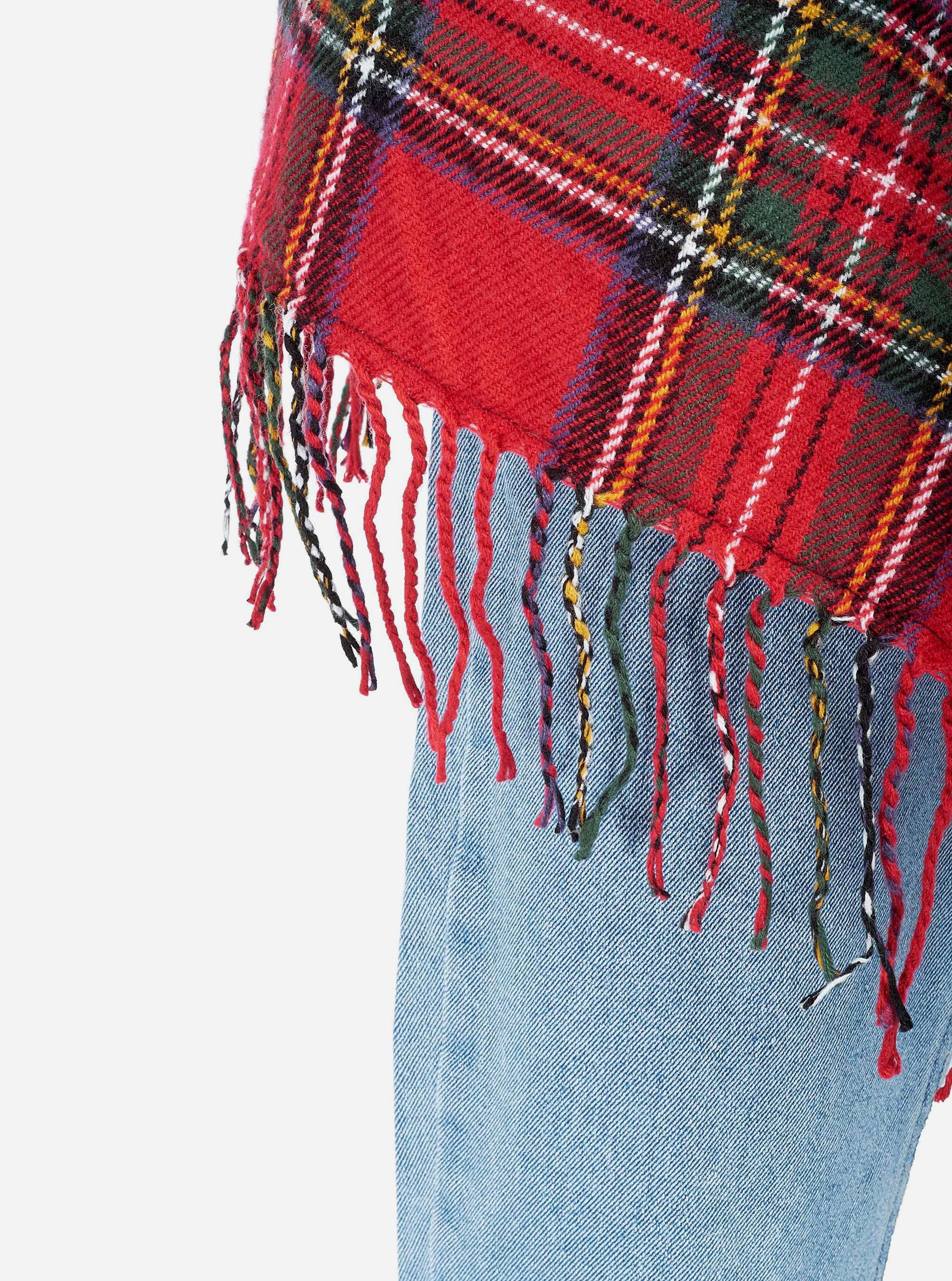 JACKET WITH FRINGES, RED