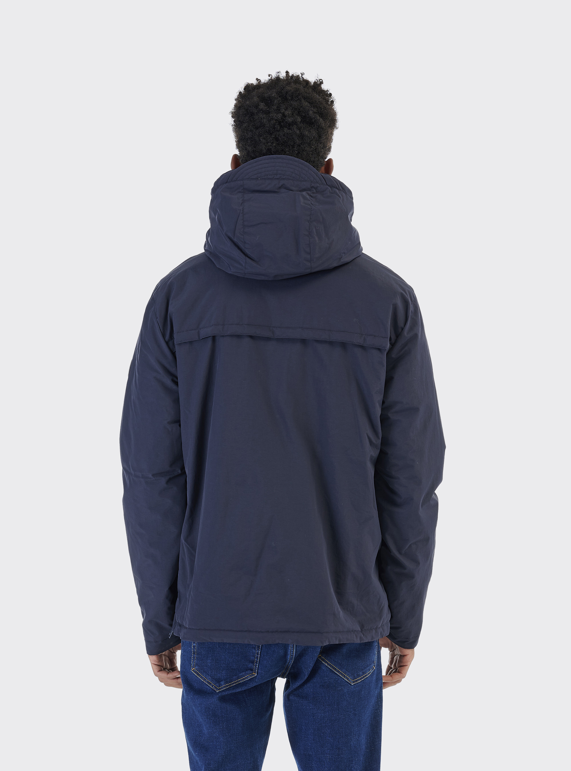 Anorak jacket with 100% recycled polyester padding, BLUE NAVY
