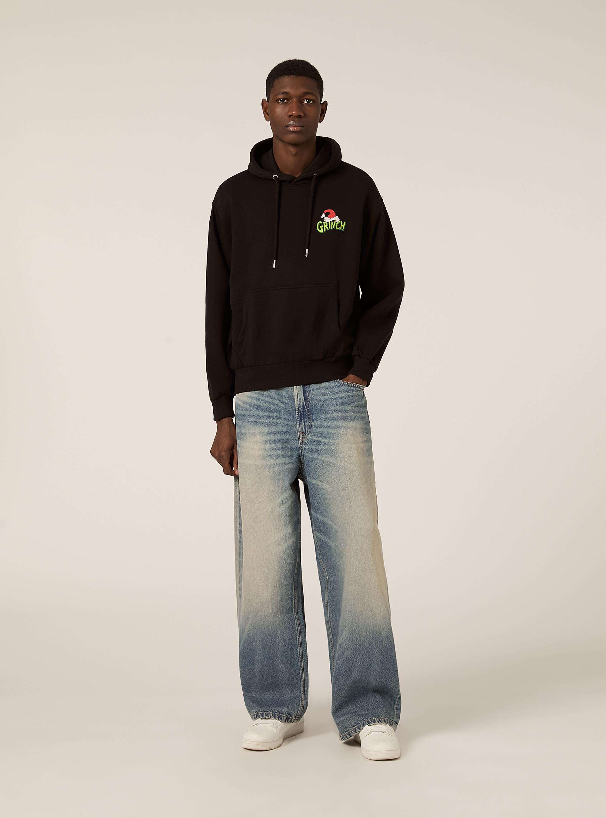 Felpa boxy the grinch, BK1 BLACK