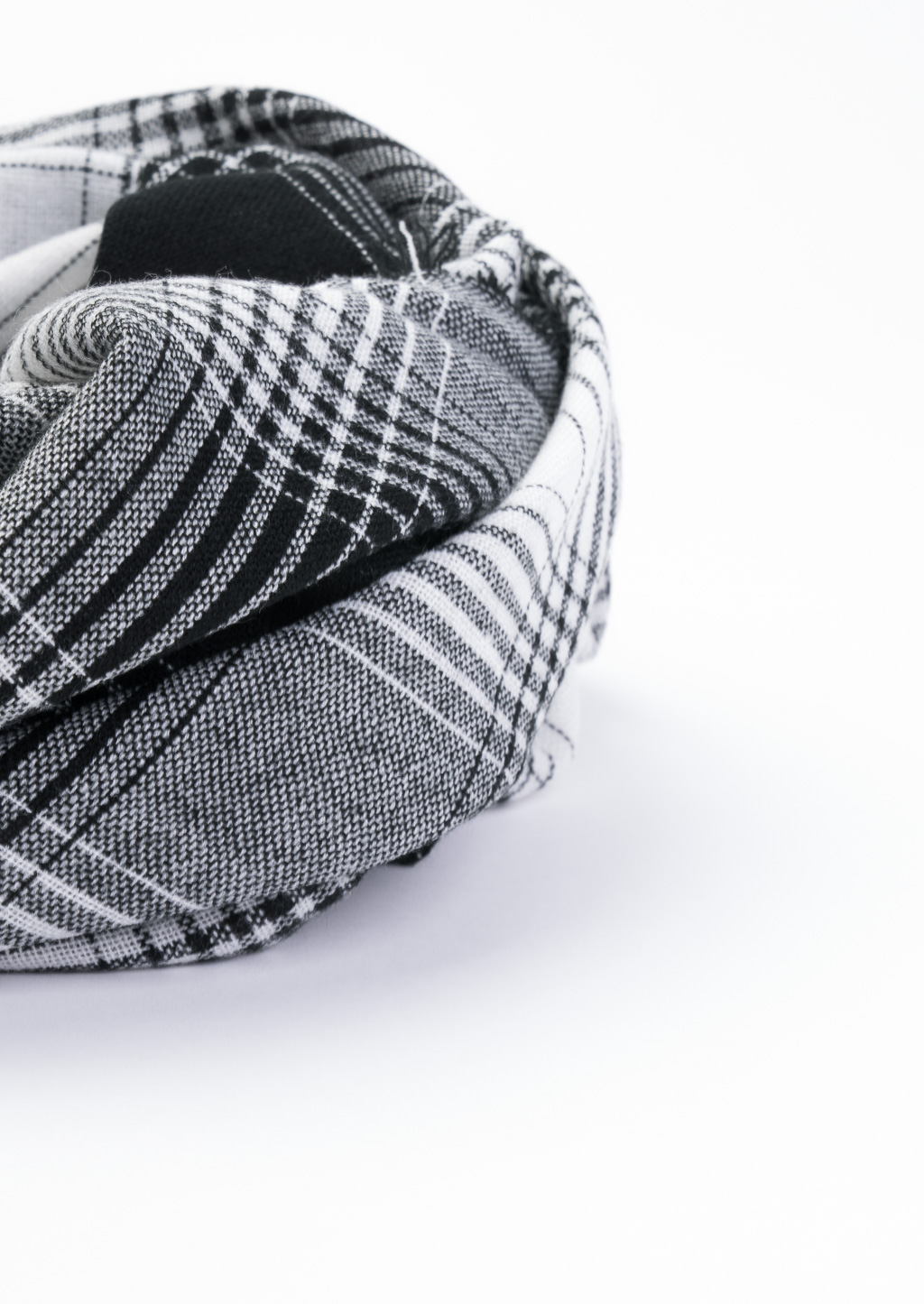 Sciarpa checks, C099 WHITE