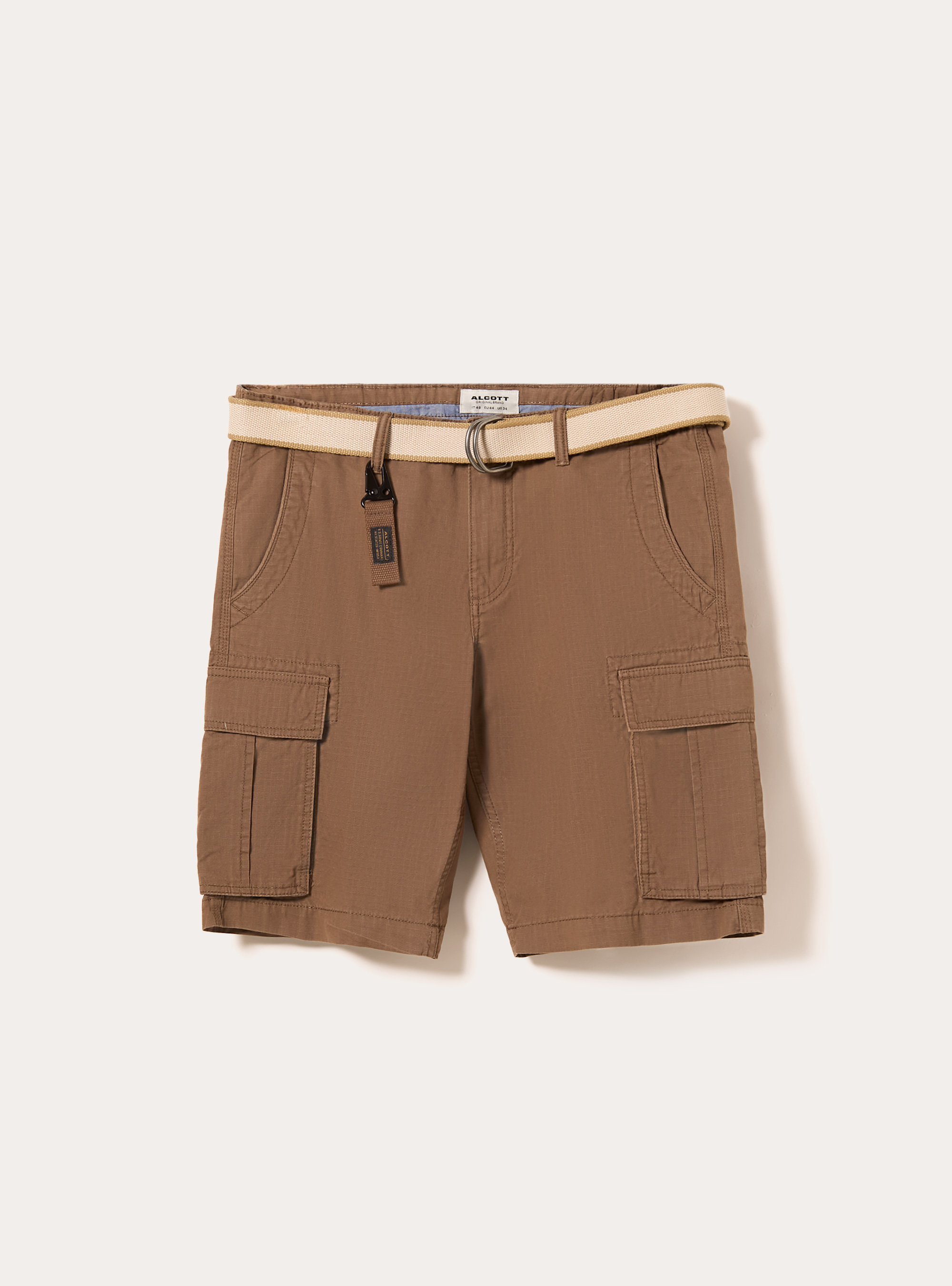 Ripstop cargo bermuda shorts, BR2 BROWN MEDIUM