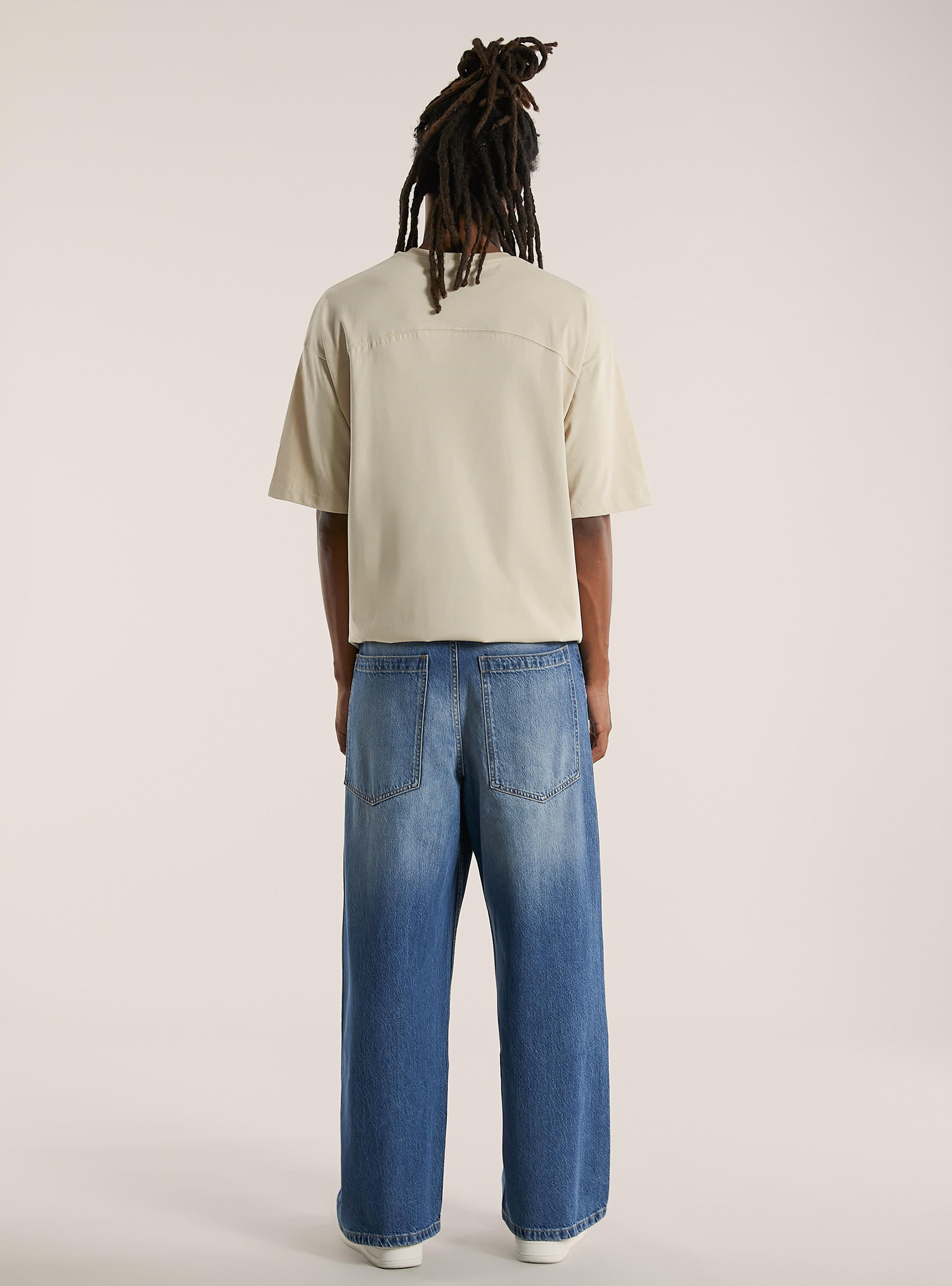 Vaqueros super holgados, D006 AZURE