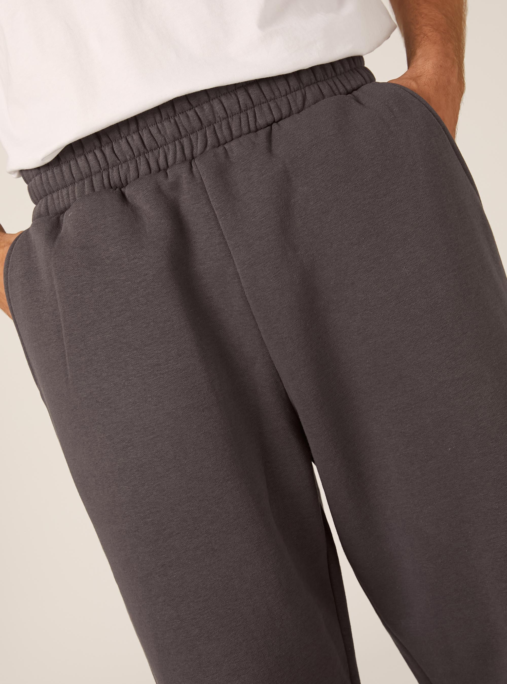 Pantalones holgados de felpa, GY1 GREY DARK