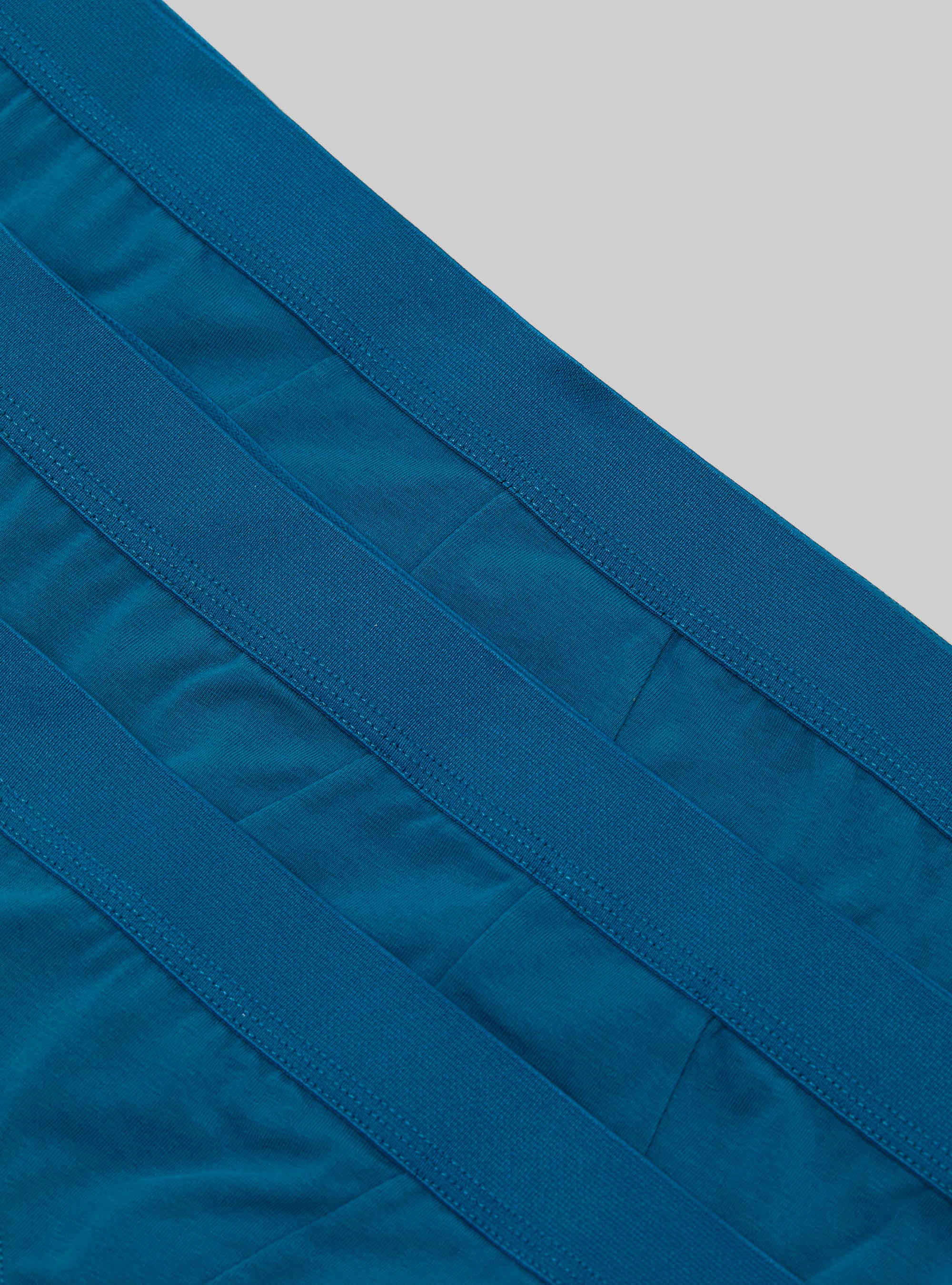 Set of 3 stretch cotton briefs, OB2 BLUE OIL MED.