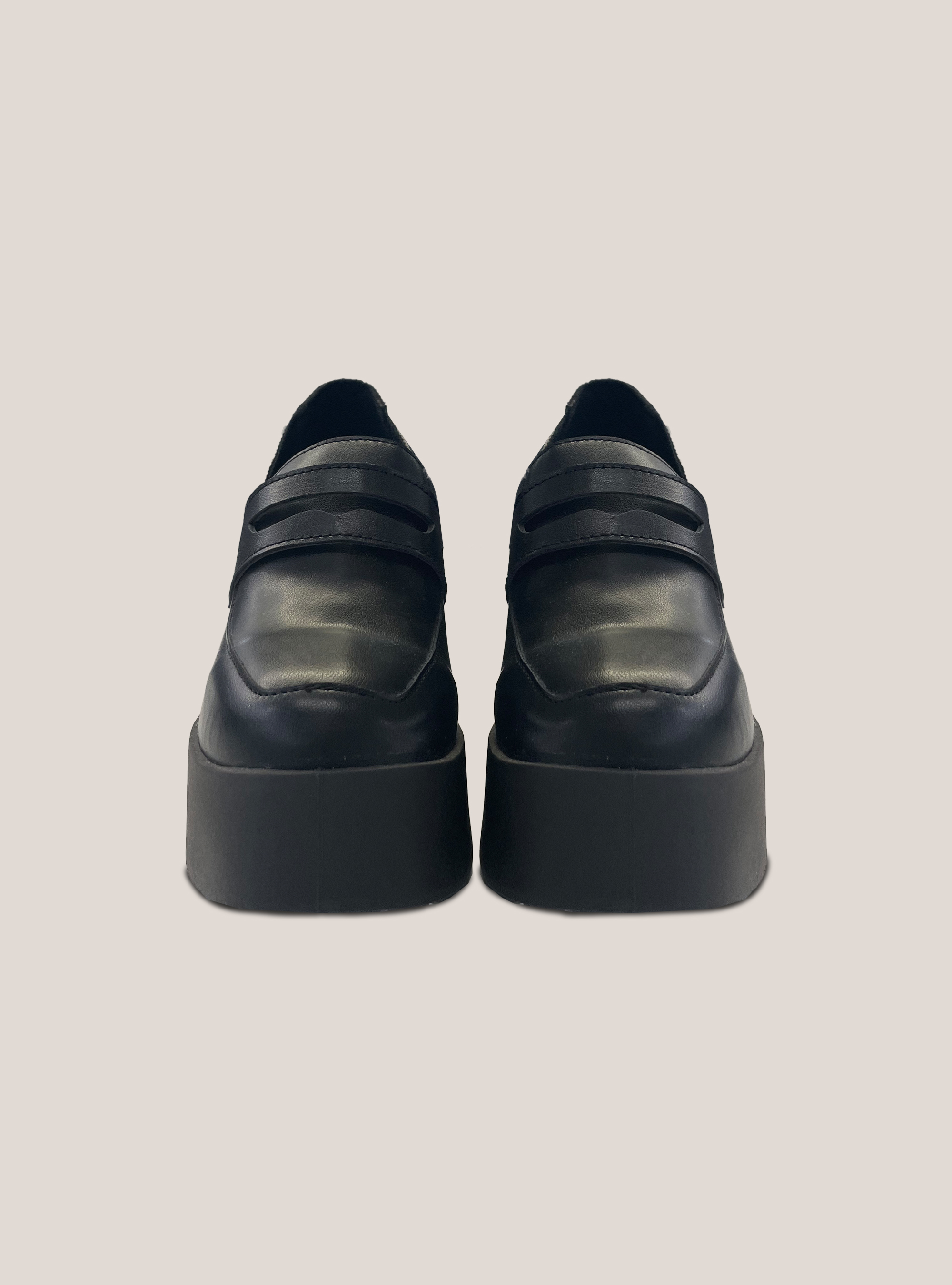 Mocassino con tacco, BK1 BLACK