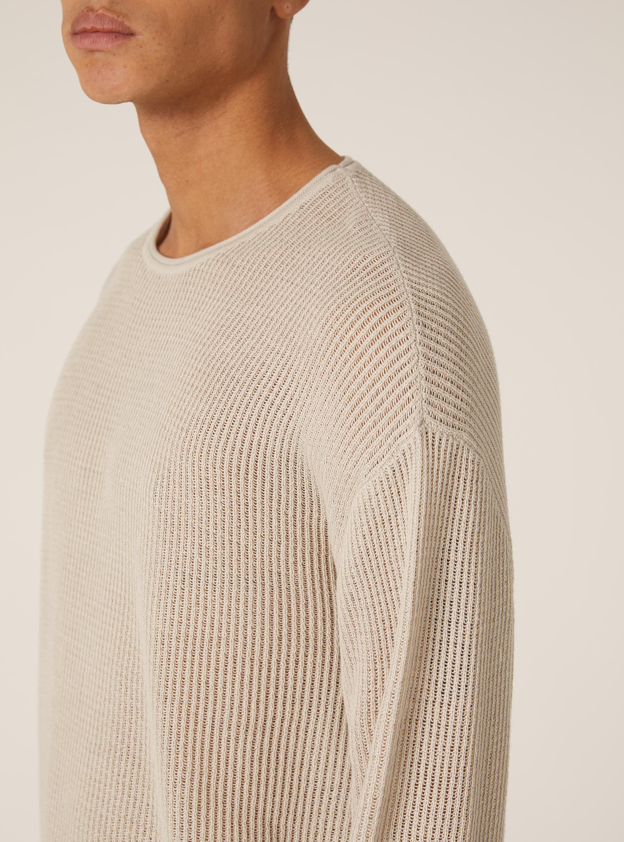 Pull-over perforé, SA3 SAND LIGHT