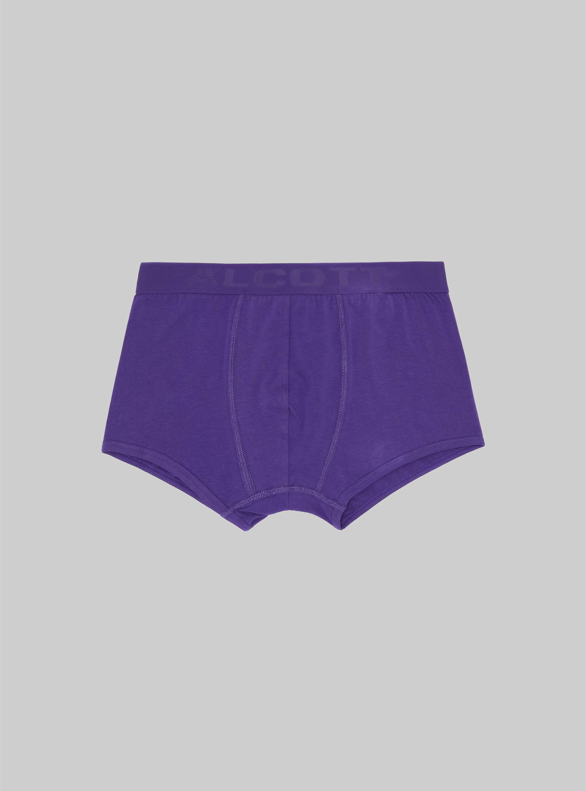 Boxer in cotone elasticizzato con logo, VI2 VIOLET MEDIUM